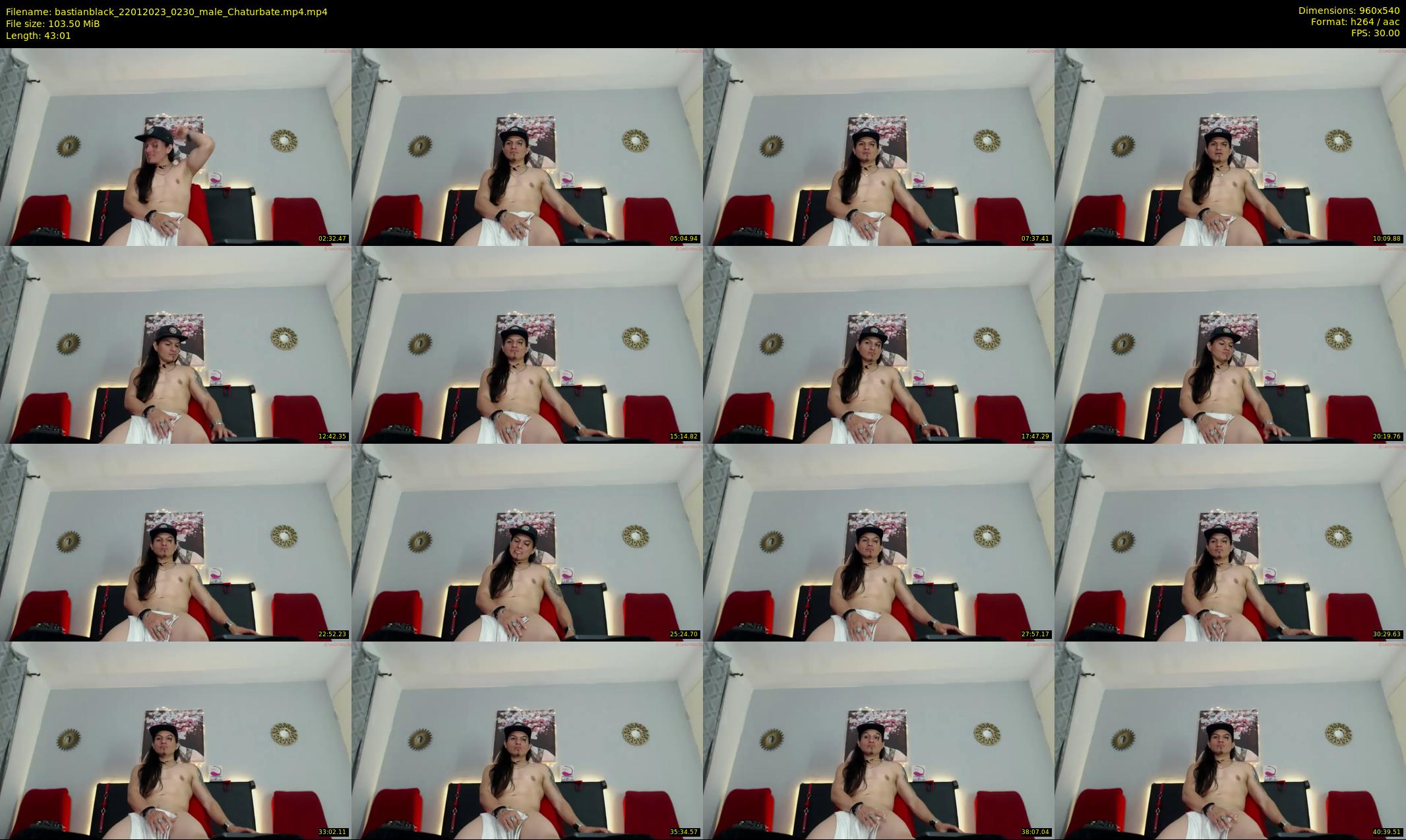 bastianblack — 44 minute Chaturbate male cam show recording, 480p, Jan 22, 2023