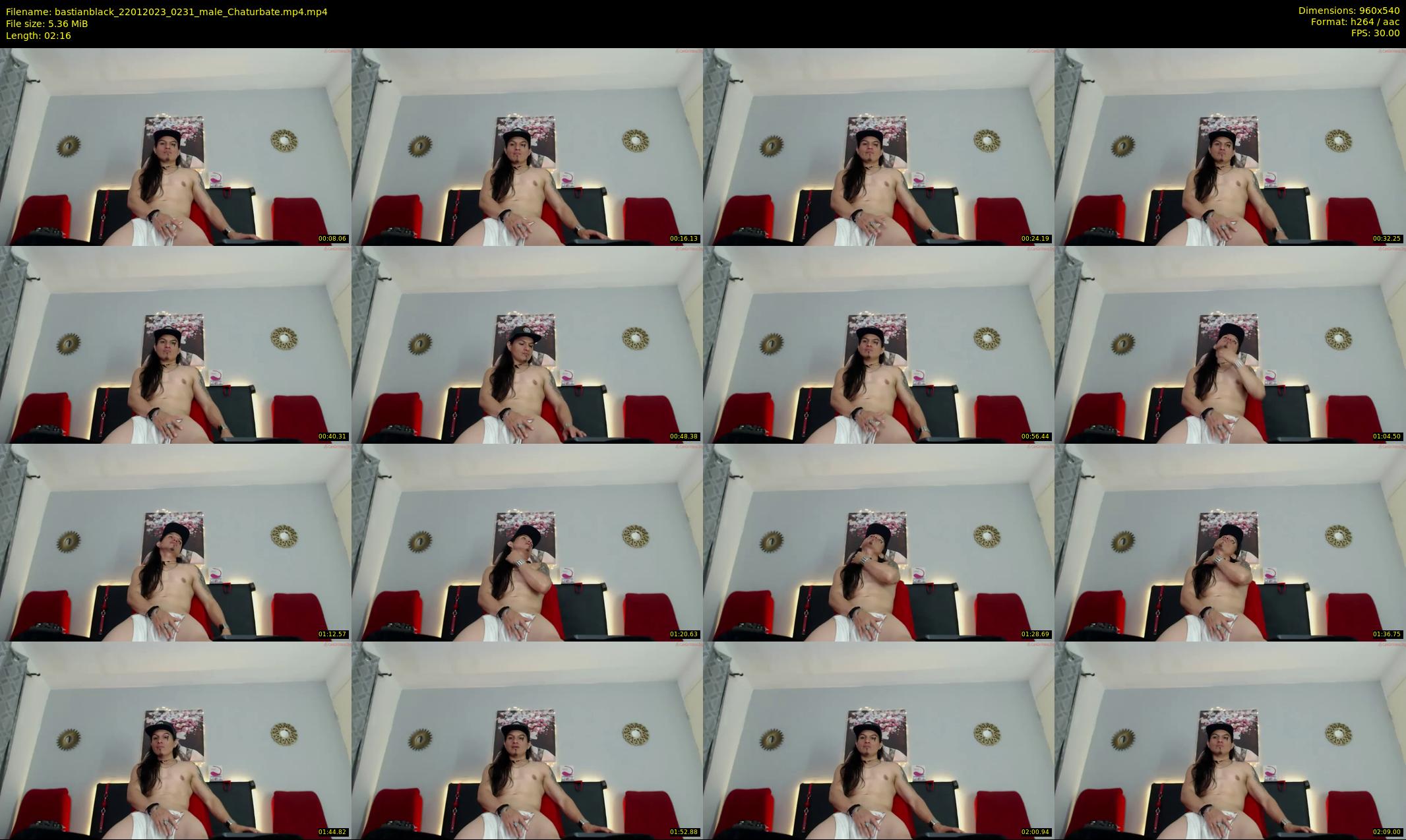 bastianblack — 3 minute Chaturbate male cam show recording, 480p, Jan 22, 2023