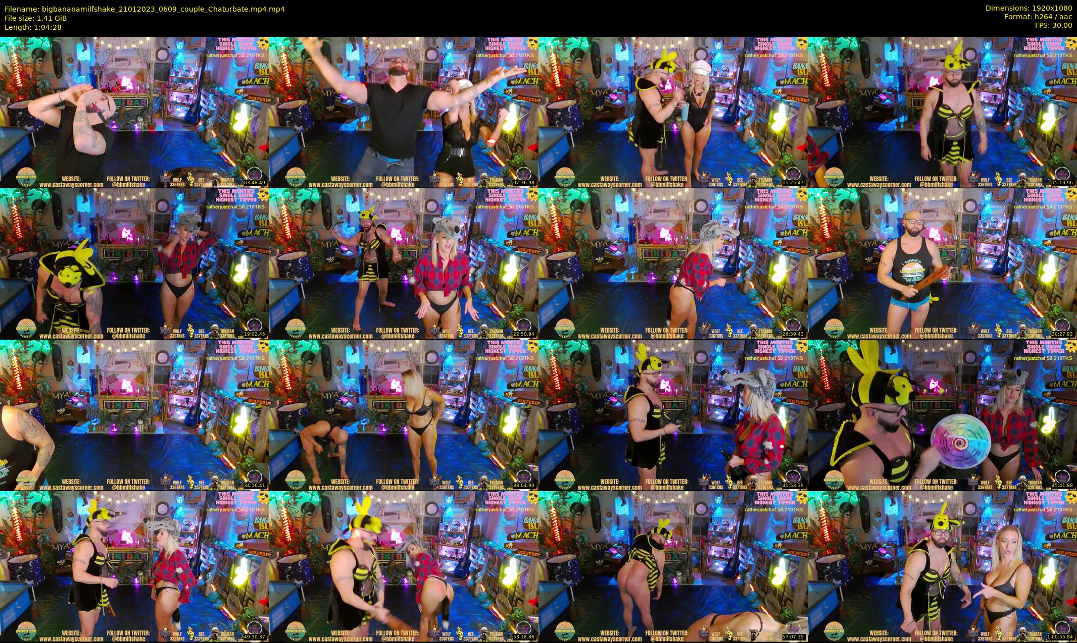 bigbananamilfshake — 65 minute Chaturbate couple cam show recording, 1080p, Jan 21, 2023