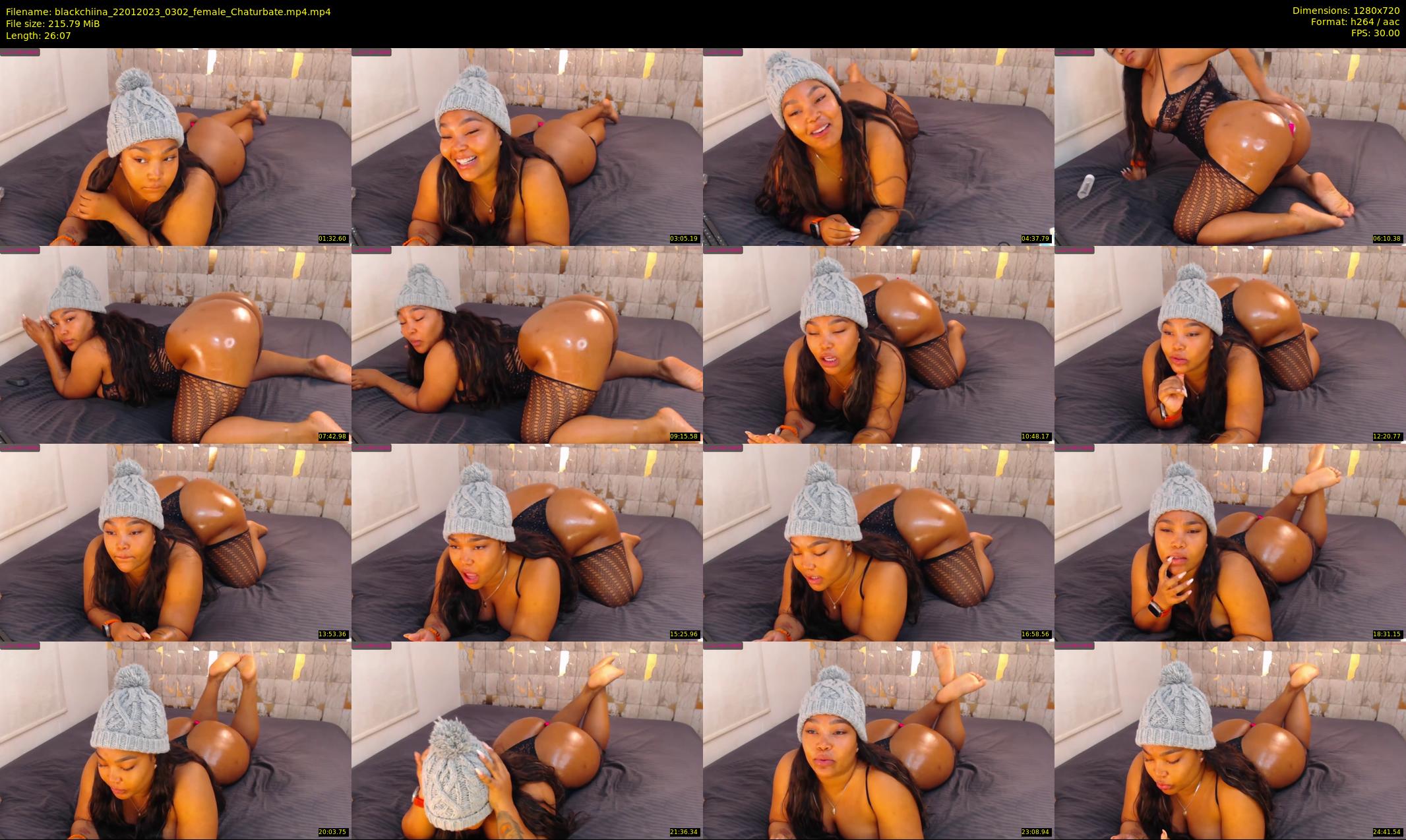 blackchiina — 27 minute Chaturbate female cam show recording, 720p, Jan 22, 2023