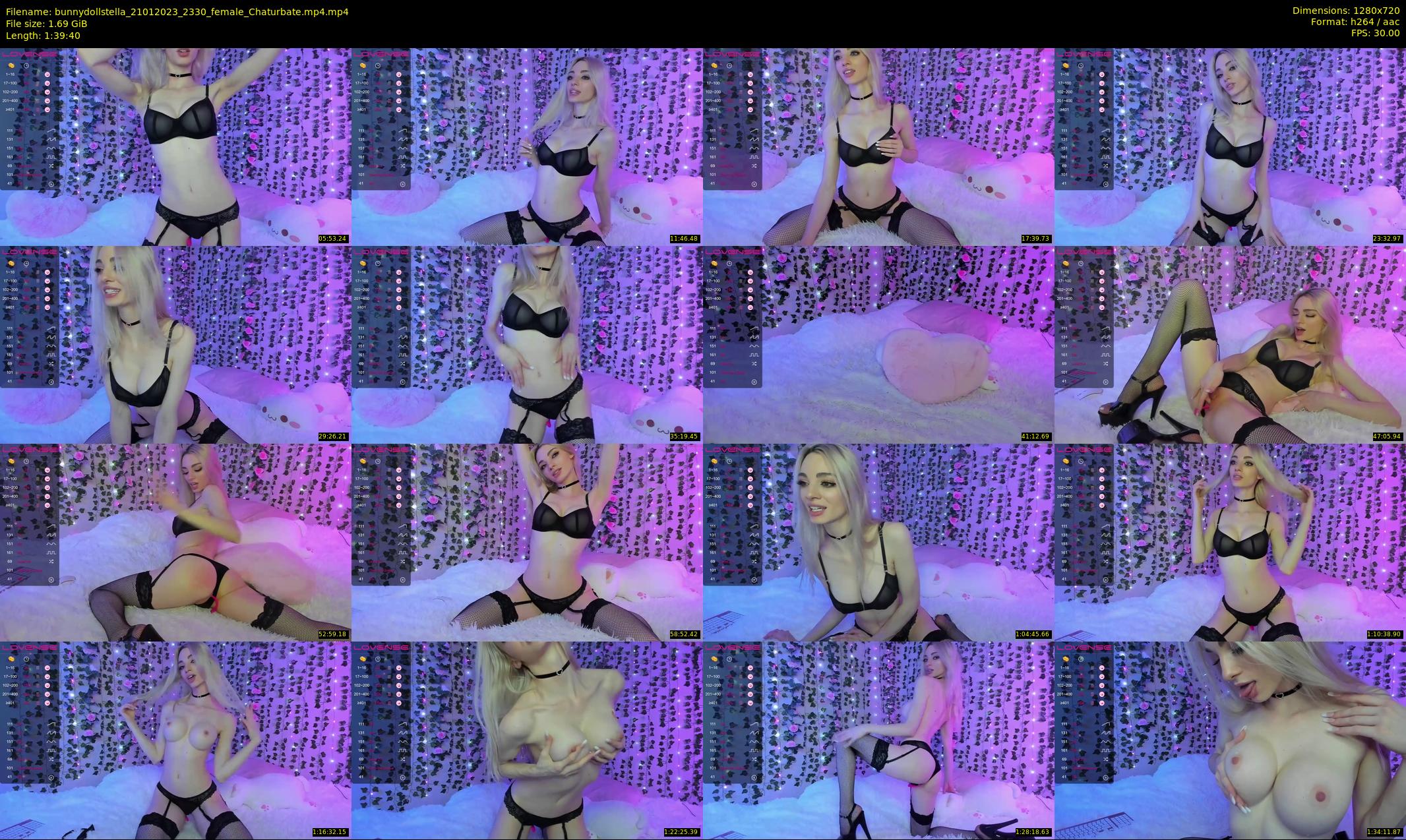 bunnydollstella — 100 minute Chaturbate female cam show recording, 720p, Jan 21, 2023