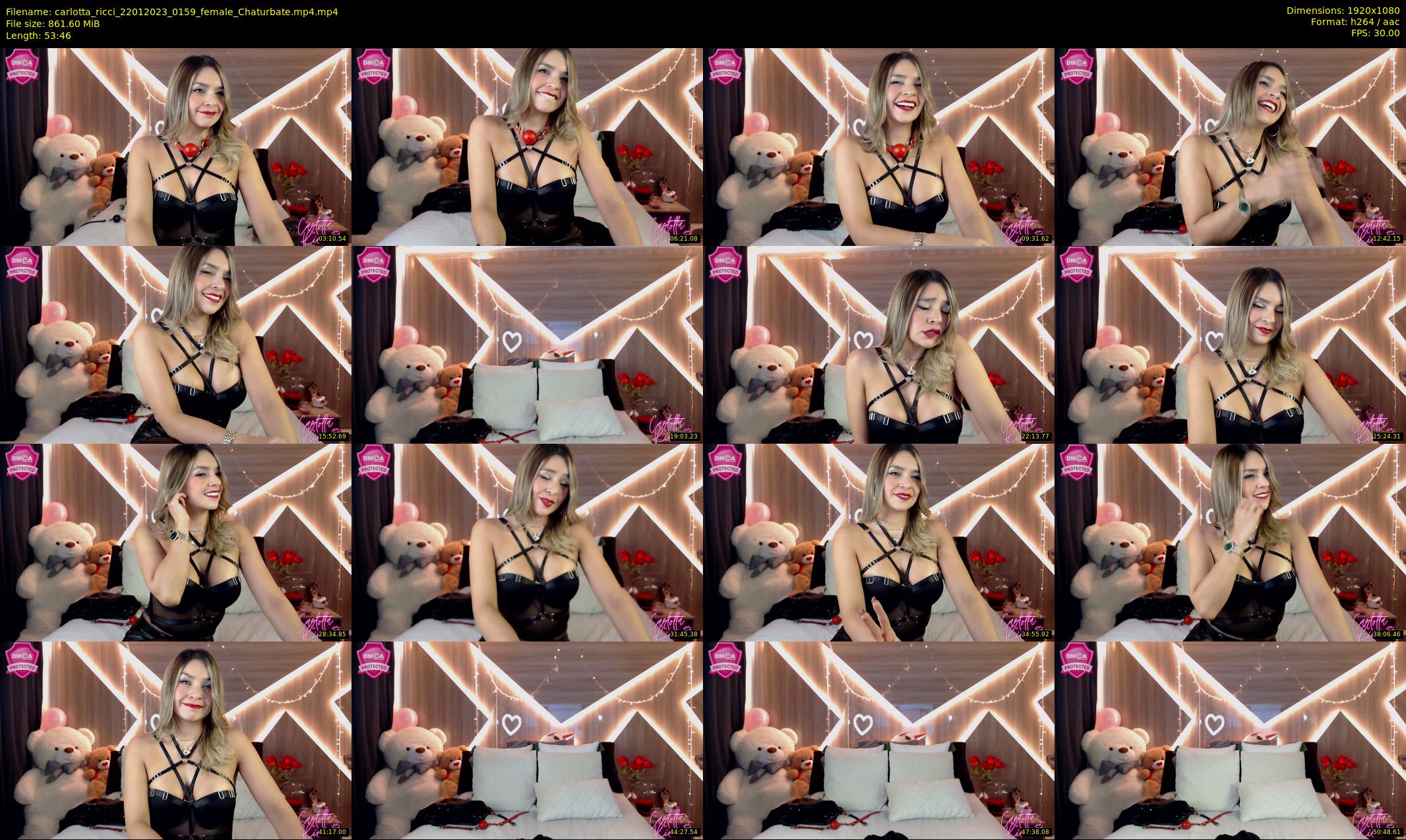 carlotta_ricci — 54 minute Chaturbate female cam show recording, 1080p, Jan 22, 2023