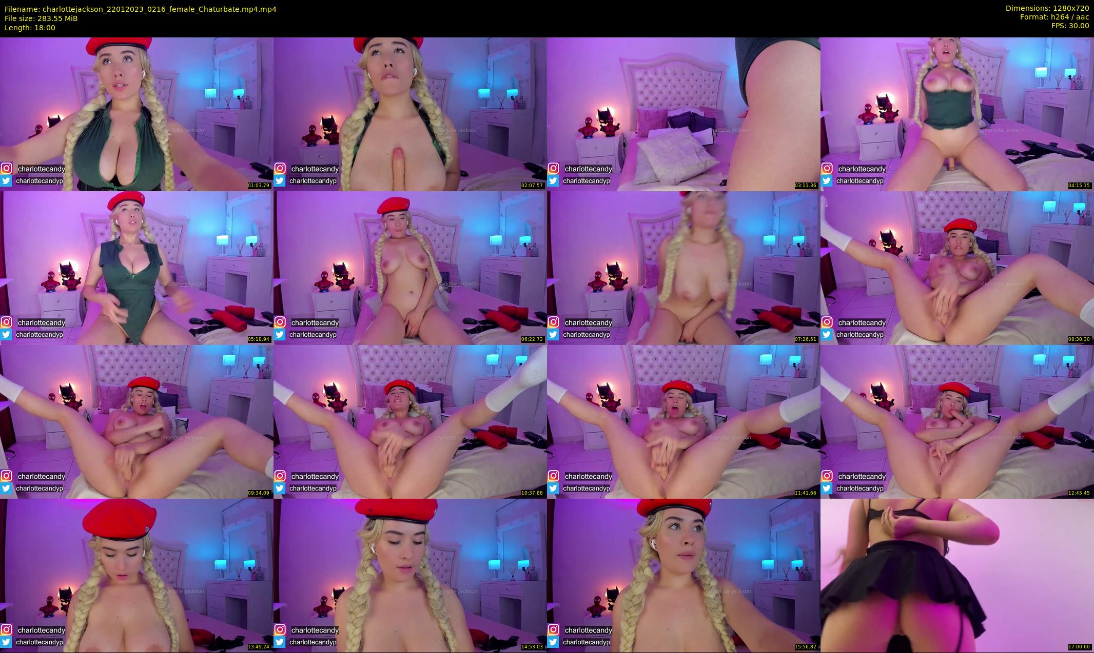 charlottejackson — 18 minute Chaturbate female cam show recording, 720p, Jan 22, 2023