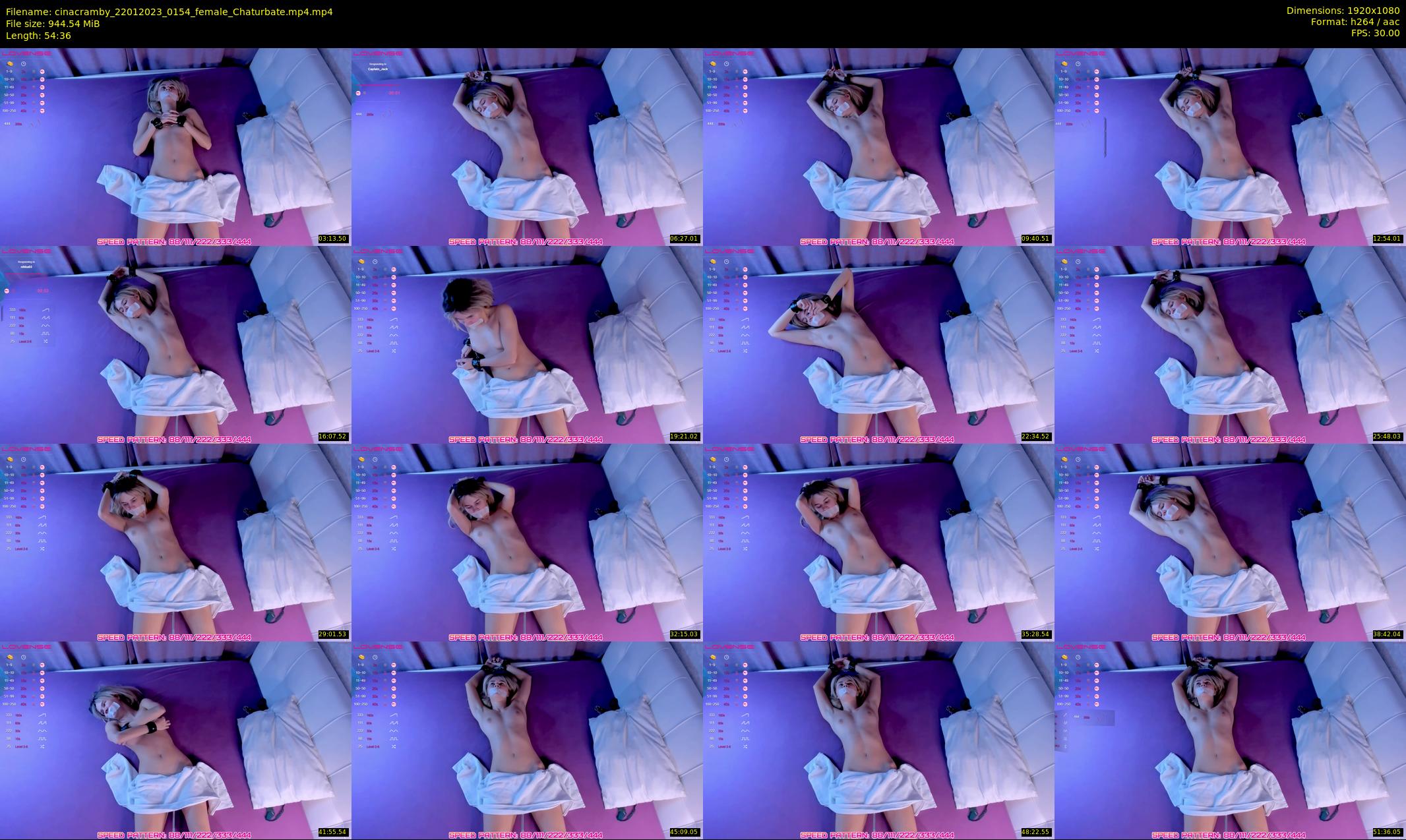 cinacramby — 55 minute Chaturbate female cam show recording, 1080p, Jan 22, 2023