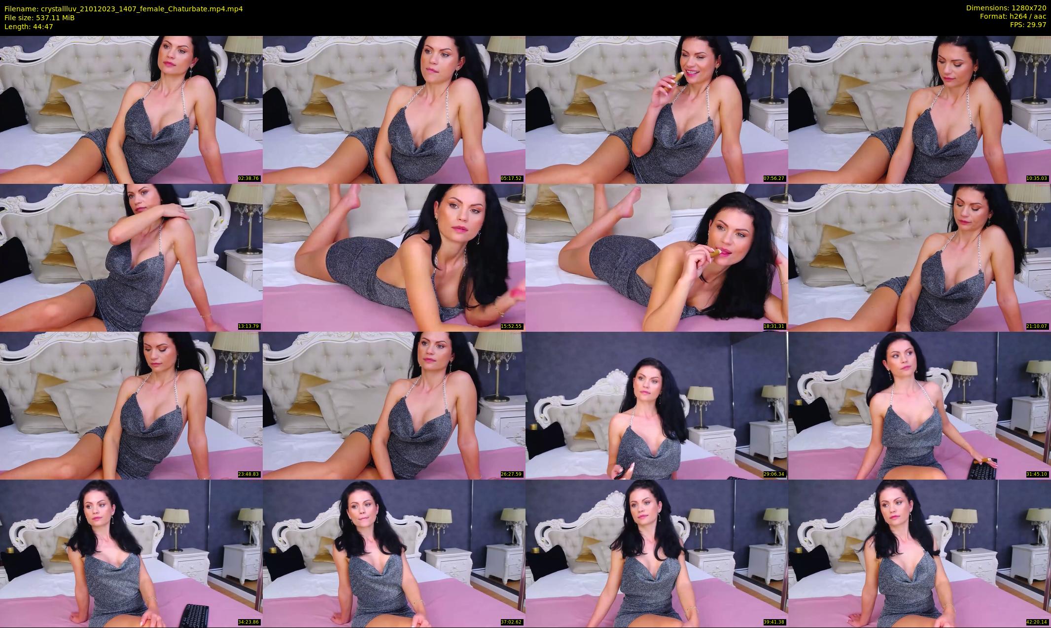 crystallluv — 45 minute Chaturbate female cam show recording, 720p, Jan 21, 2023