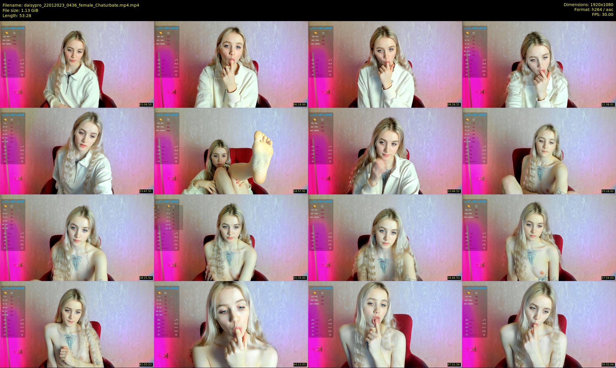 daisypro — 54 minute Chaturbate couple cam show recording, 1080p, Jan 22, 2023