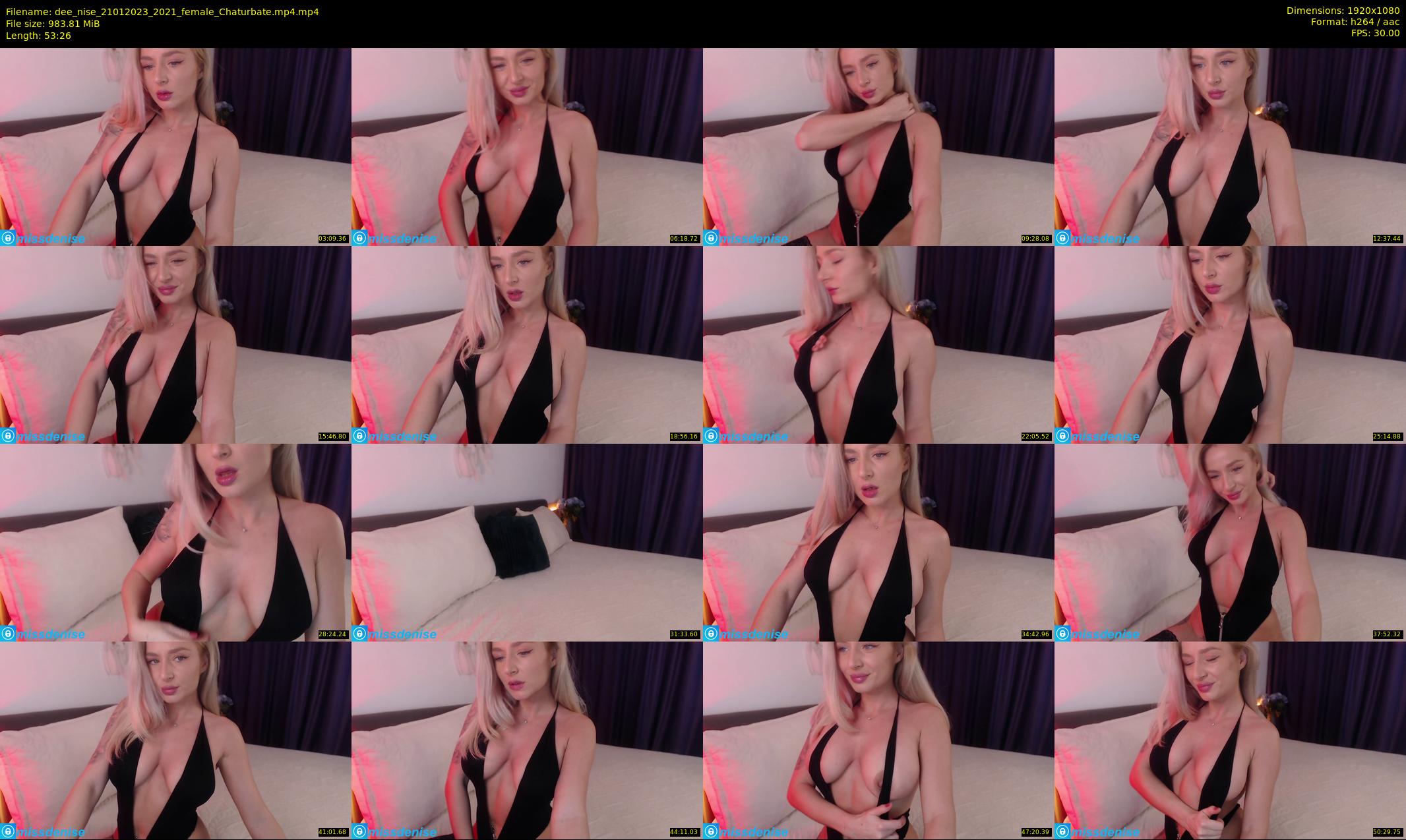 dee_nise — 54 minute Chaturbate female cam show recording, 1080p, Jan 21, 2023