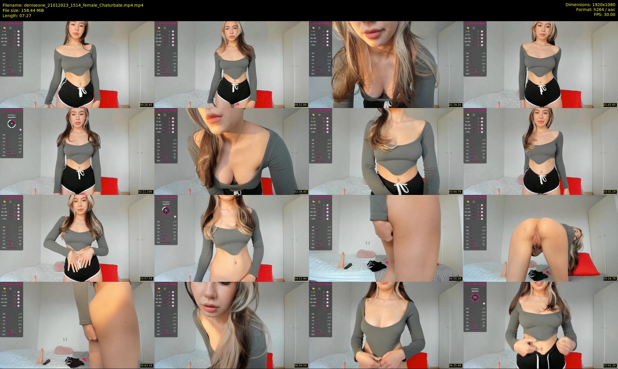 deniseone — 8 minute Chaturbate female cam show recording, 1080p, Jan 21, 2023