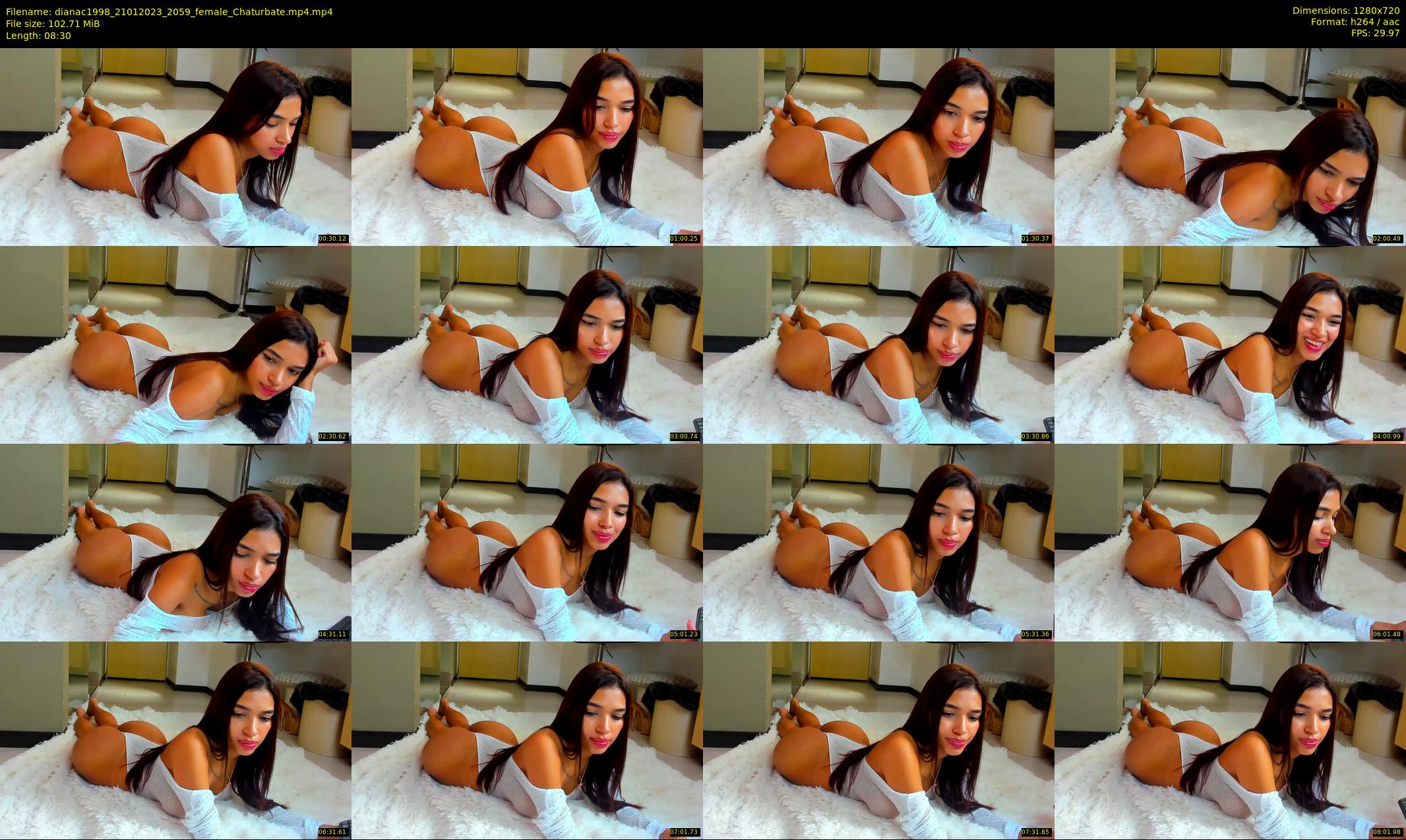 dianac1998 — 9 minute Chaturbate female cam show recording, 720p, Jan 21, 2023