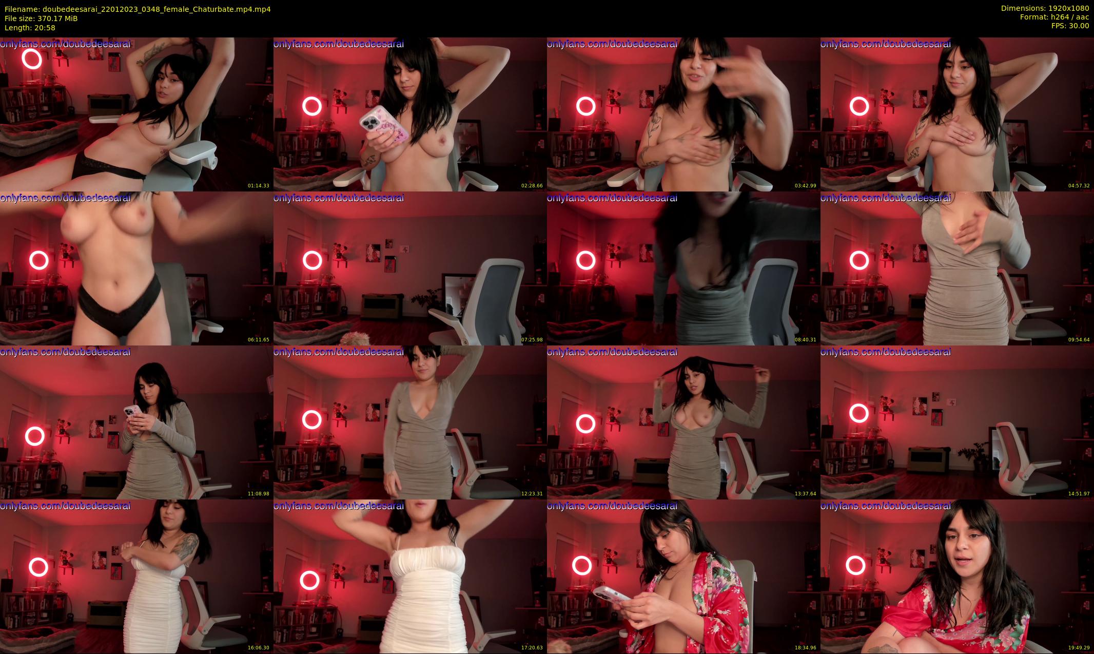 doubedeesarai — 21 minute Chaturbate female cam show recording, 1080p, Jan 22, 2023