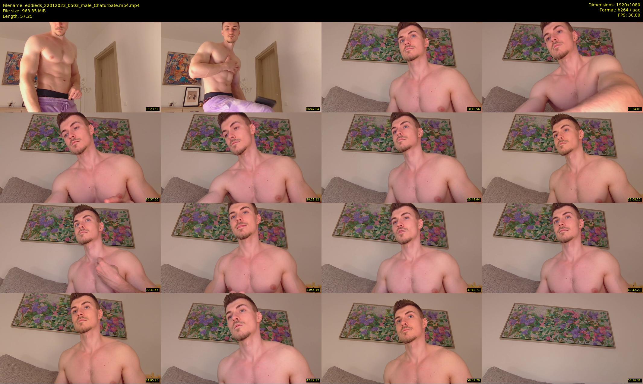 eddieds — 58 minute Chaturbate male cam show recording, 1080p, Jan 22, 2023