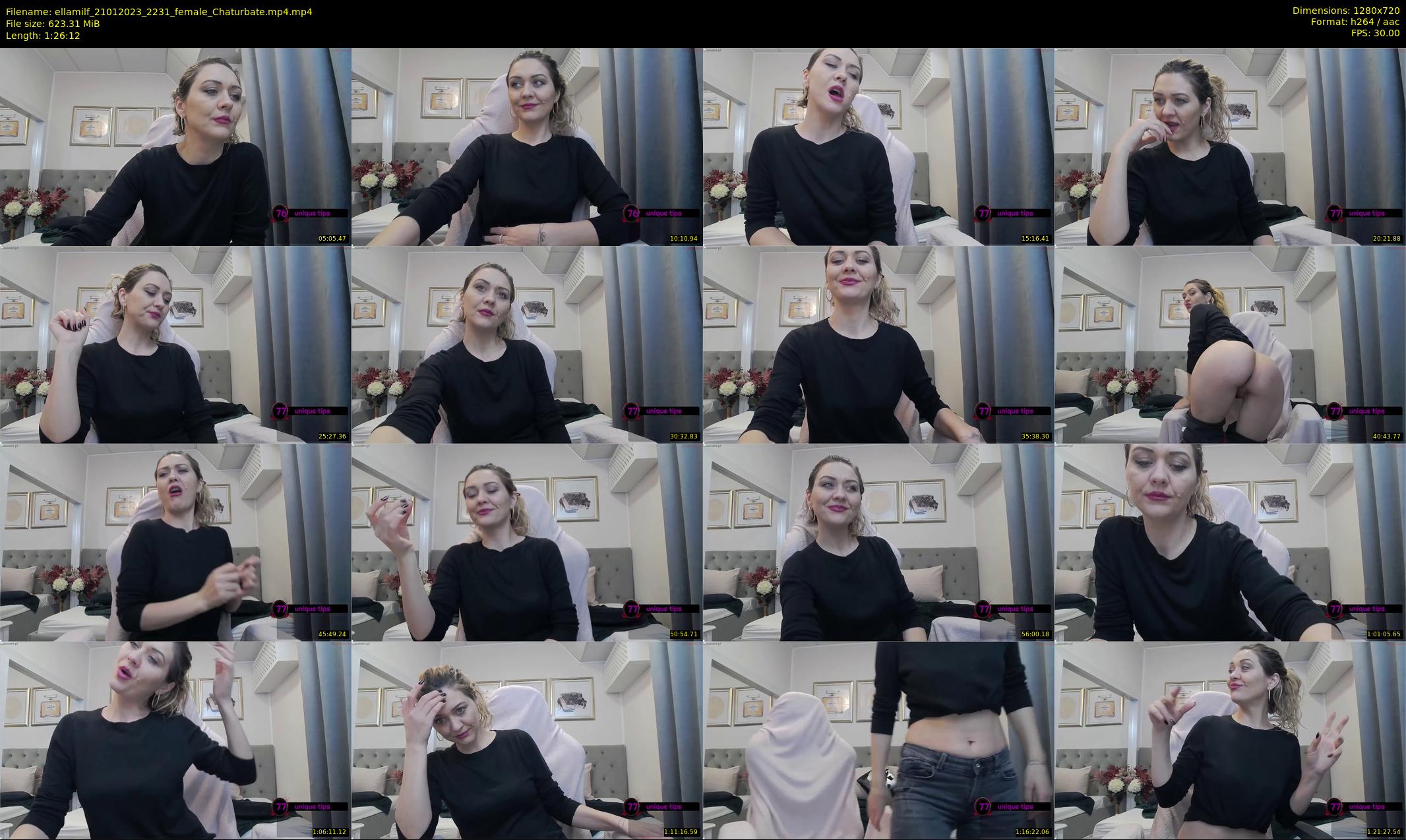 ellamilf — 87 minute Chaturbate female cam show recording, 720p, Jan 21, 2023