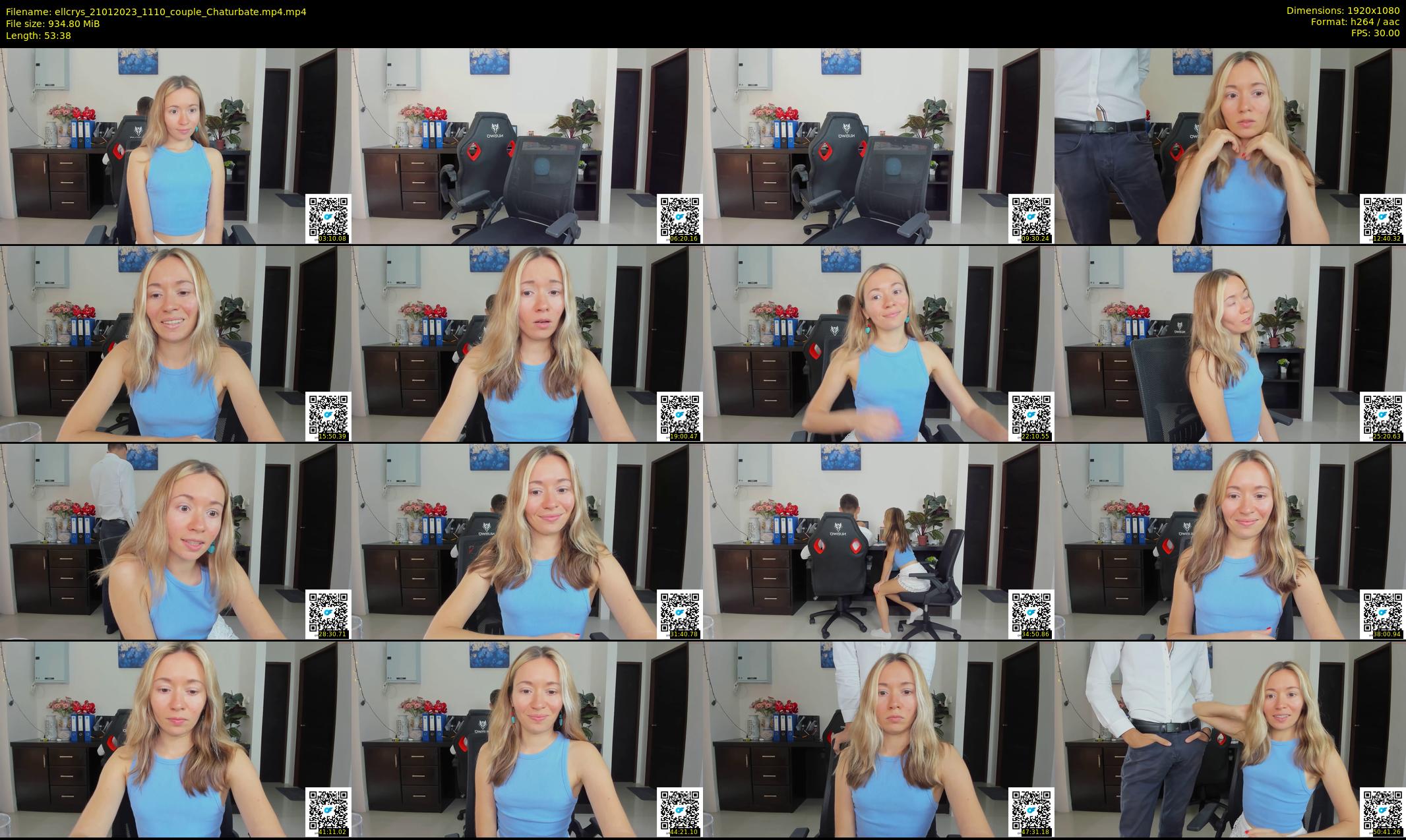 ellcrys — 54 minute Chaturbate couple cam show recording, 1080p, Jan 21, 2023