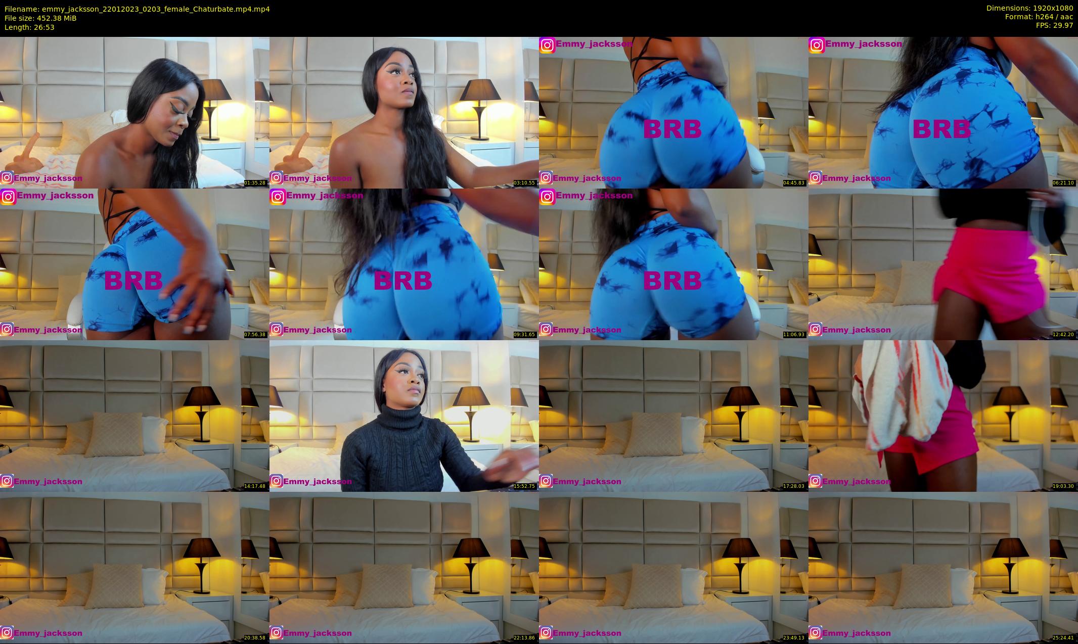 emmy_jacksson — 27 minute Chaturbate female cam show recording, 1080p, Jan 22, 2023