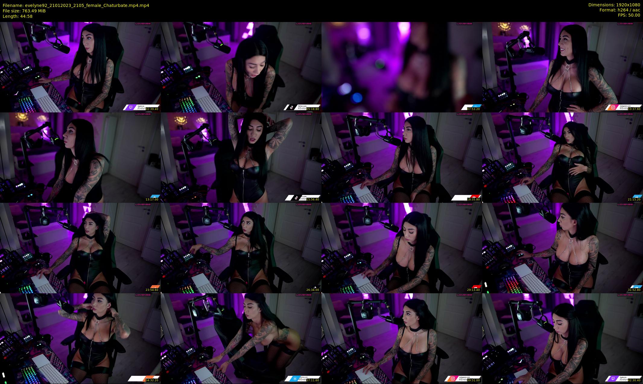 evelyne92 — 45 minute Chaturbate female cam show recording, 1080p, Jan 21, 2023