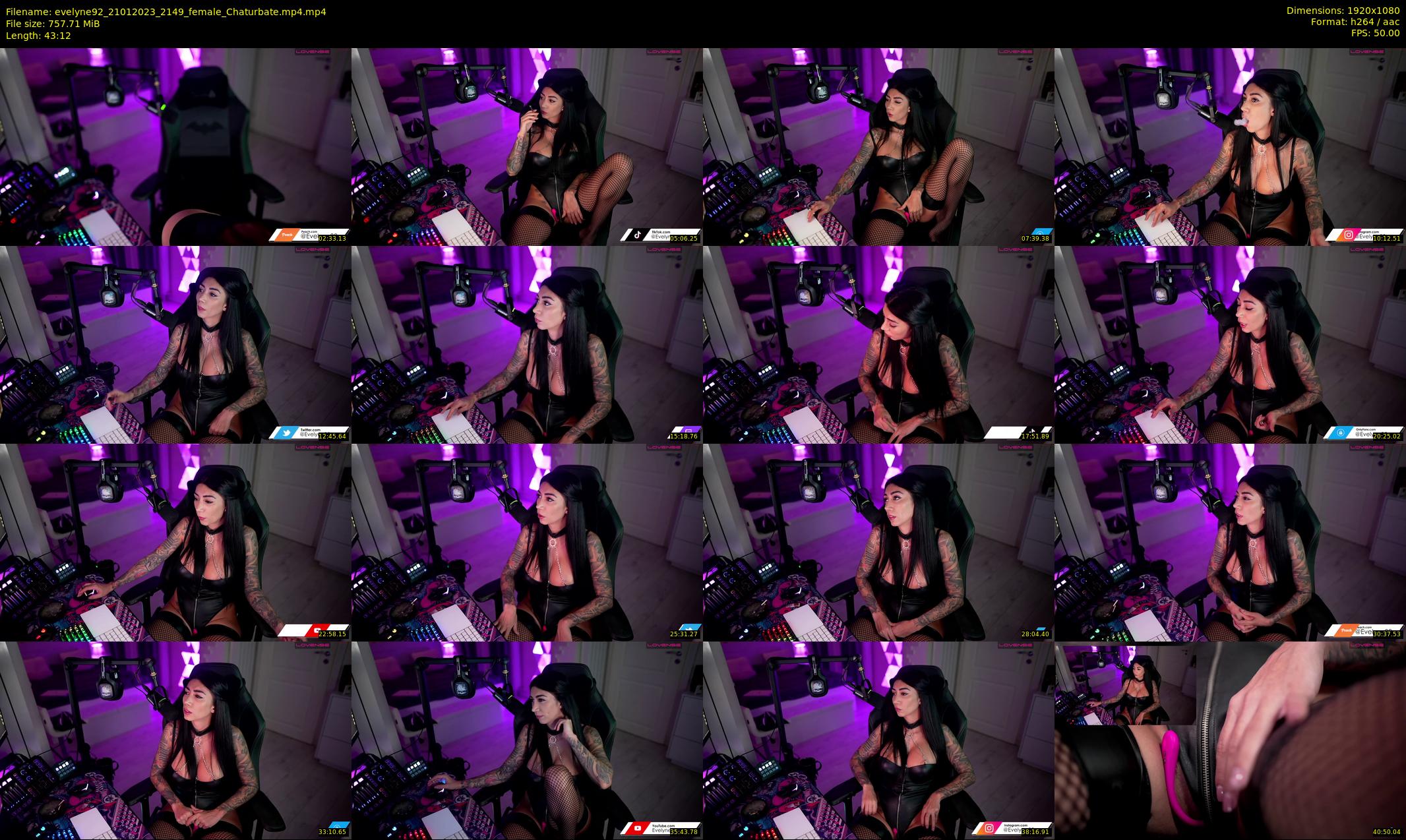 evelyne92 — 44 minute Chaturbate female cam show recording, 1080p, Jan 21, 2023