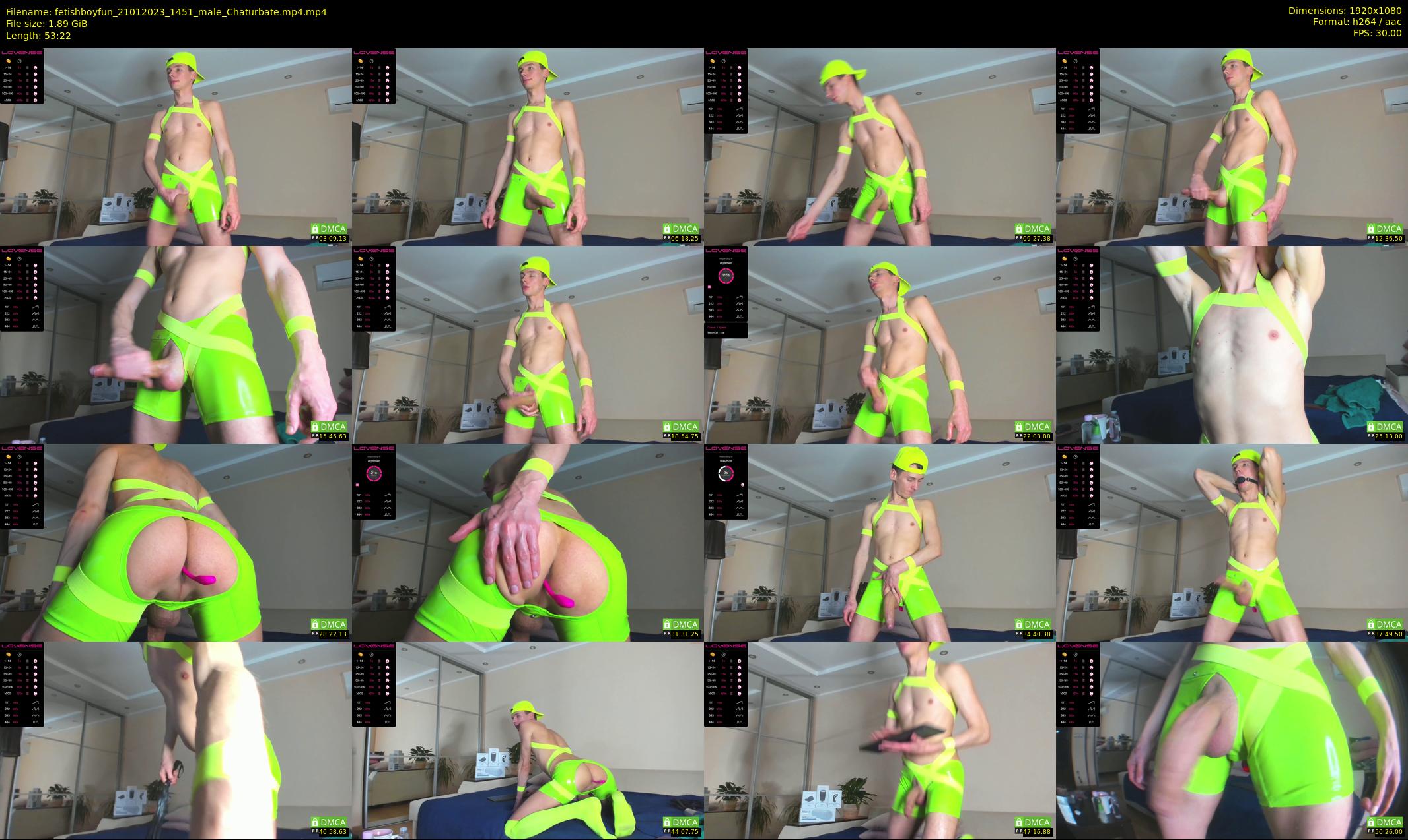 fetishboyfun — 54 minute Chaturbate male cam show recording, 1080p, Jan 21, 2023
