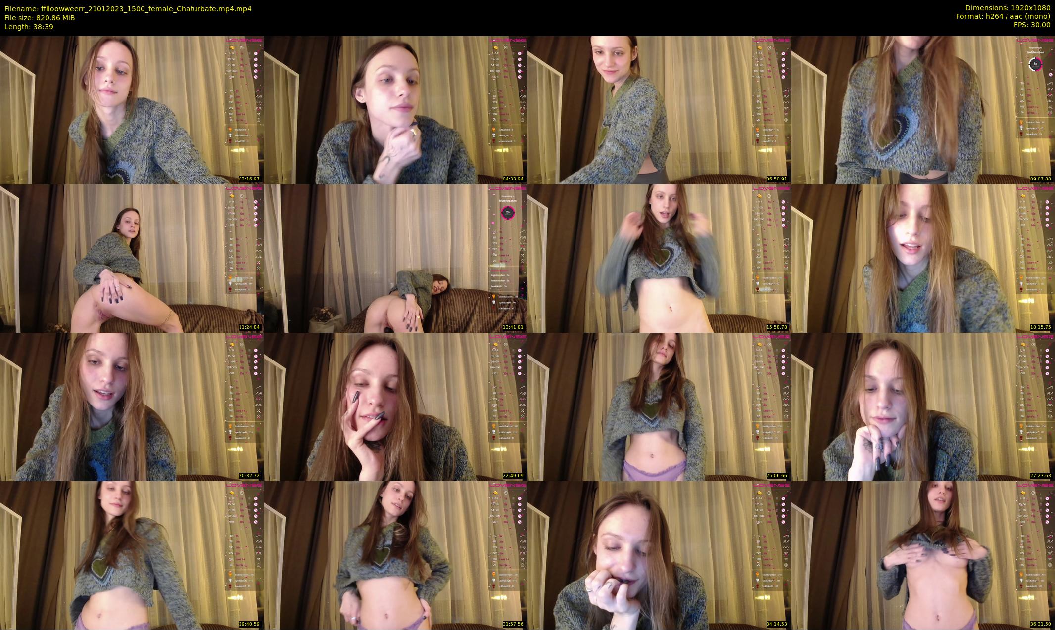 fflloowweerr — 39 minute Chaturbate couple cam show recording, 1080p, Jan 21, 2023