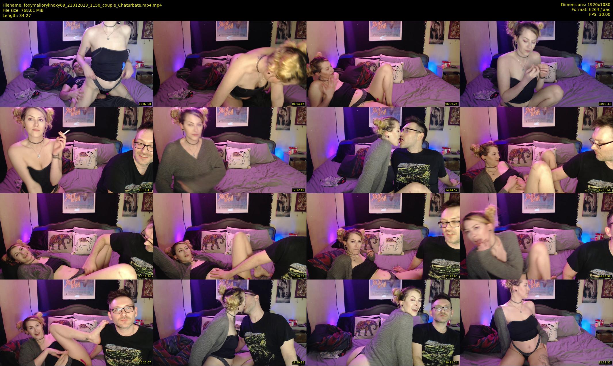 foxymalloryknoxy69 — 35 minute Chaturbate couple cam show recording, 1080p, Jan 21, 2023