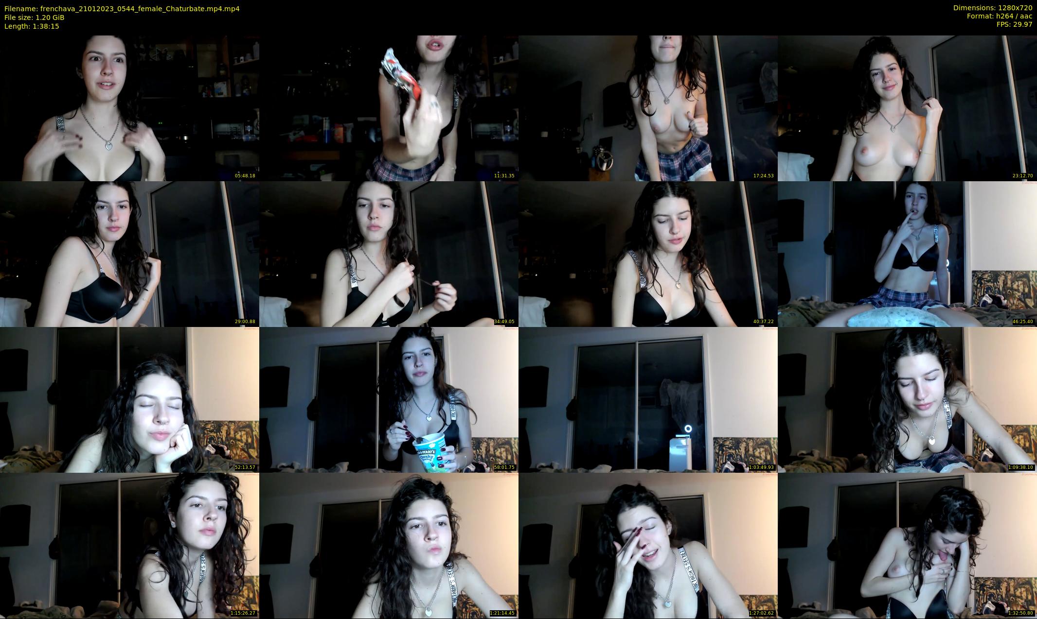 frenchava — 99 minute Chaturbate female cam show recording, 720p, Jan 21, 2023