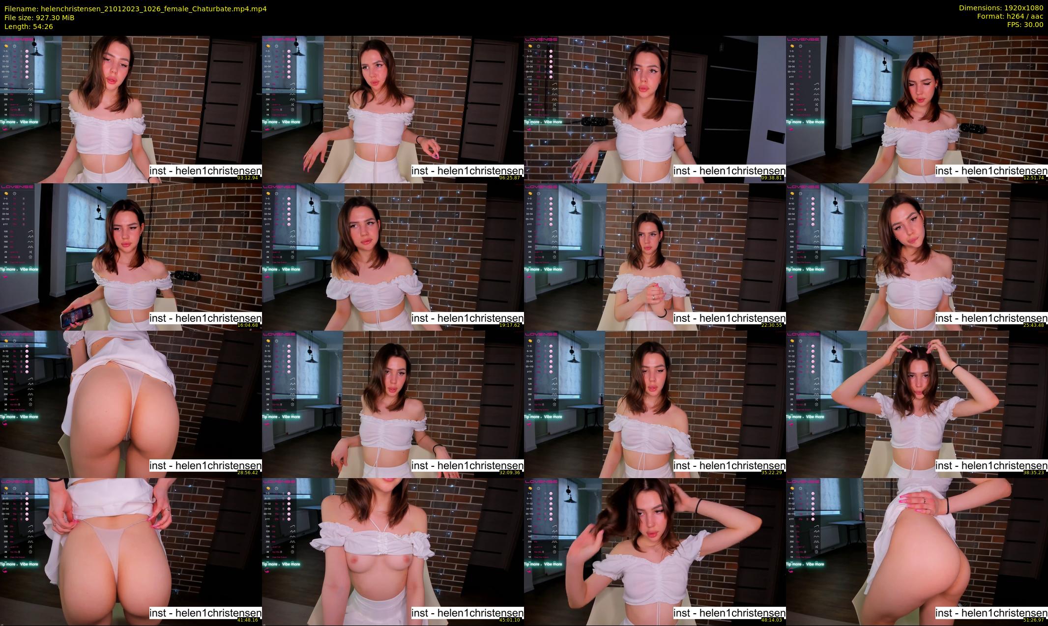 helenchristensen — 55 minute Chaturbate female cam show recording, 1080p, Jan 21, 2023
