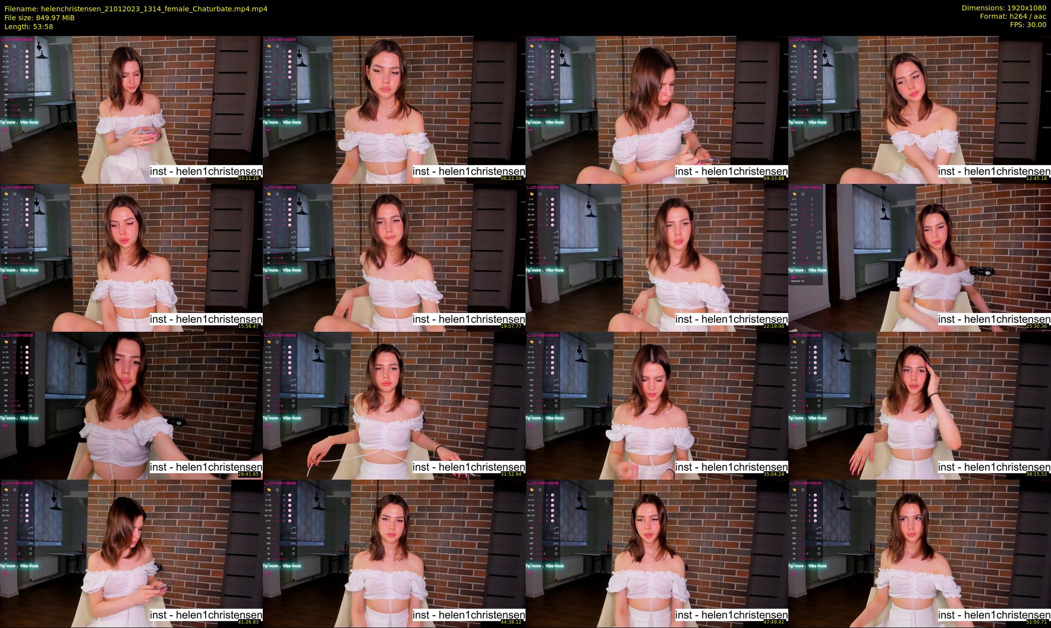 helenchristensen — 54 minute Chaturbate female cam show recording, 1080p, Jan 21, 2023