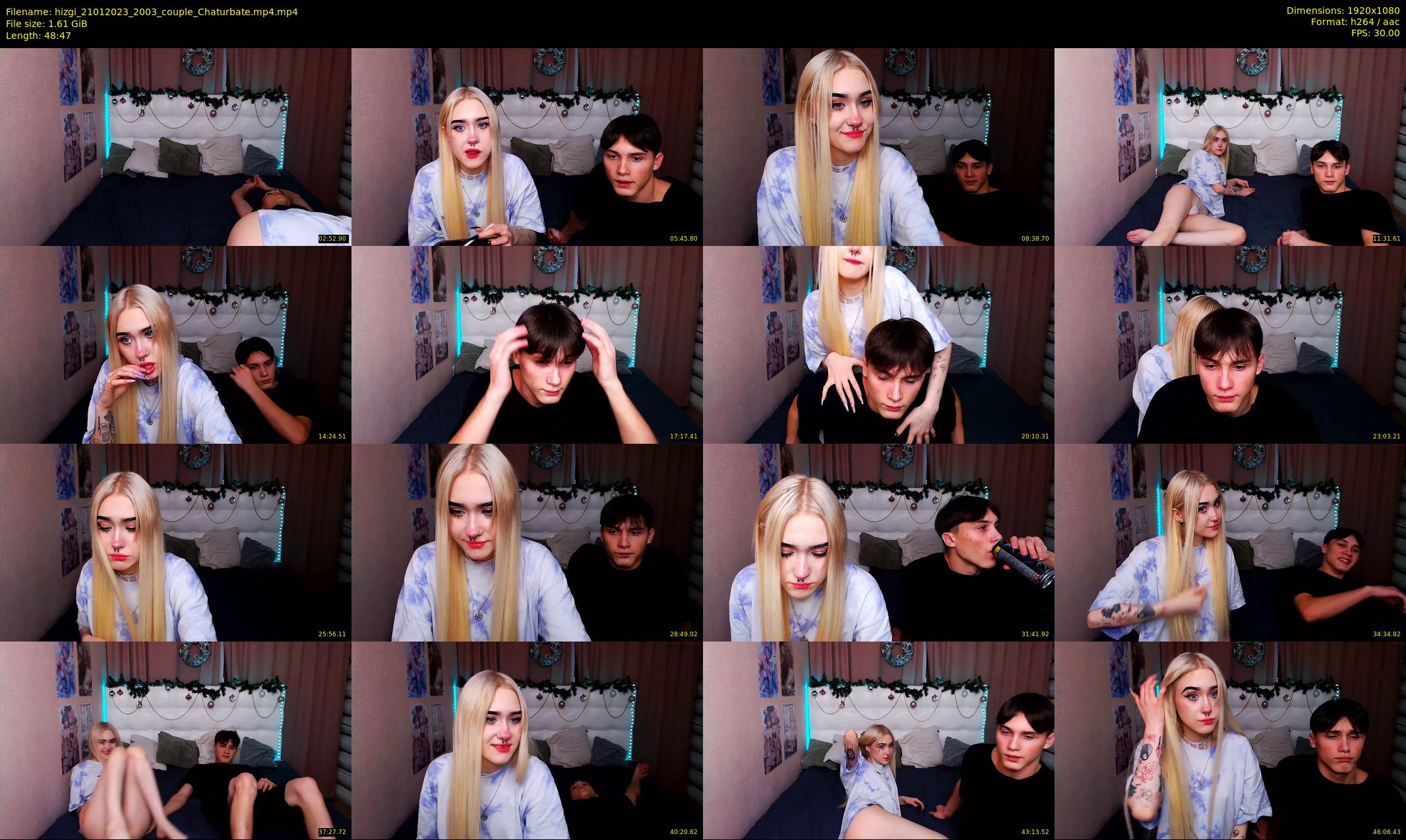 hizgi — 49 minute Chaturbate couple cam show recording, 1080p, Jan 21, 2023