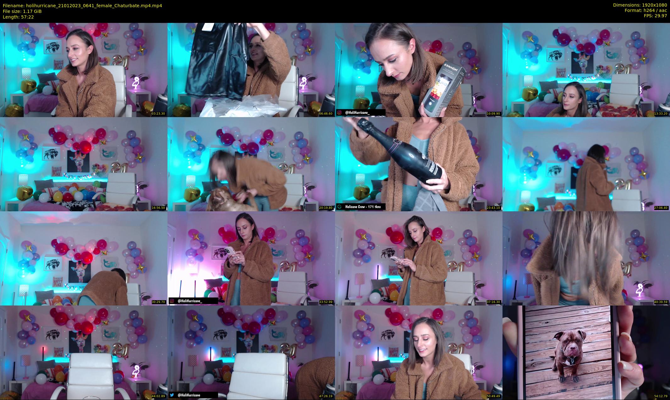 holihurricane — 58 minute Chaturbate female cam show recording, 1080p, Jan 21, 2023