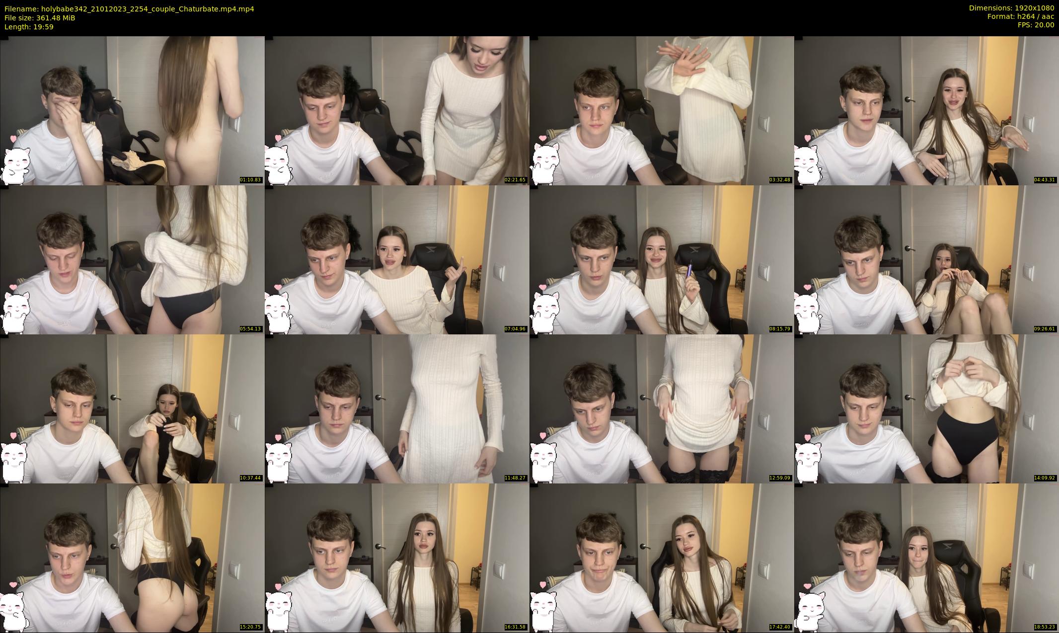 holybabe342 — 20 minute Chaturbate couple cam show recording, 1080p, Jan 21, 2023