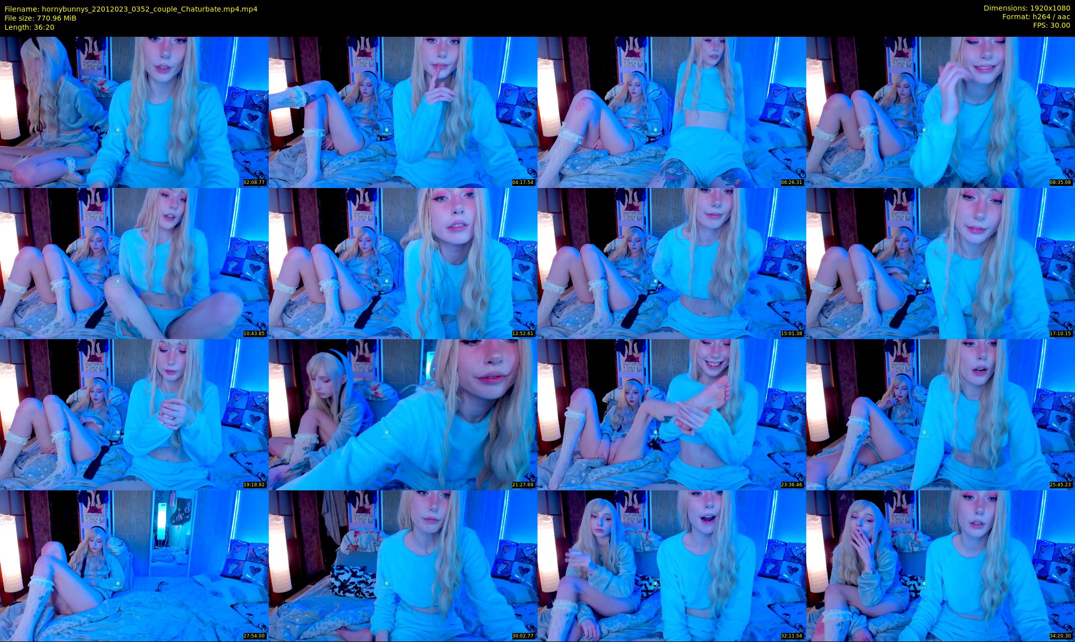 hornybunnys — 37 minute Chaturbate couple cam show recording, 1080p, Jan 22, 2023