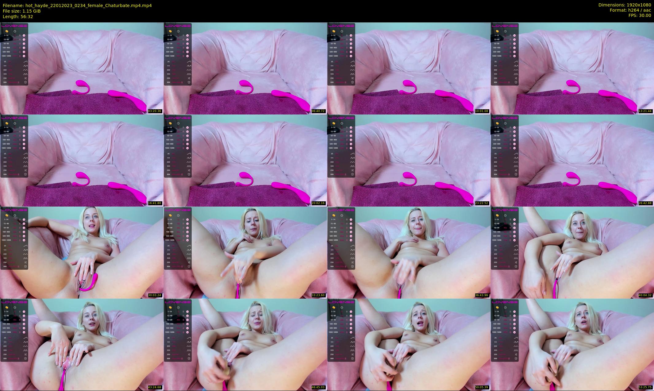 hot_hayde — 57 minute Chaturbate female cam show recording, 1080p, Jan 22, 2023