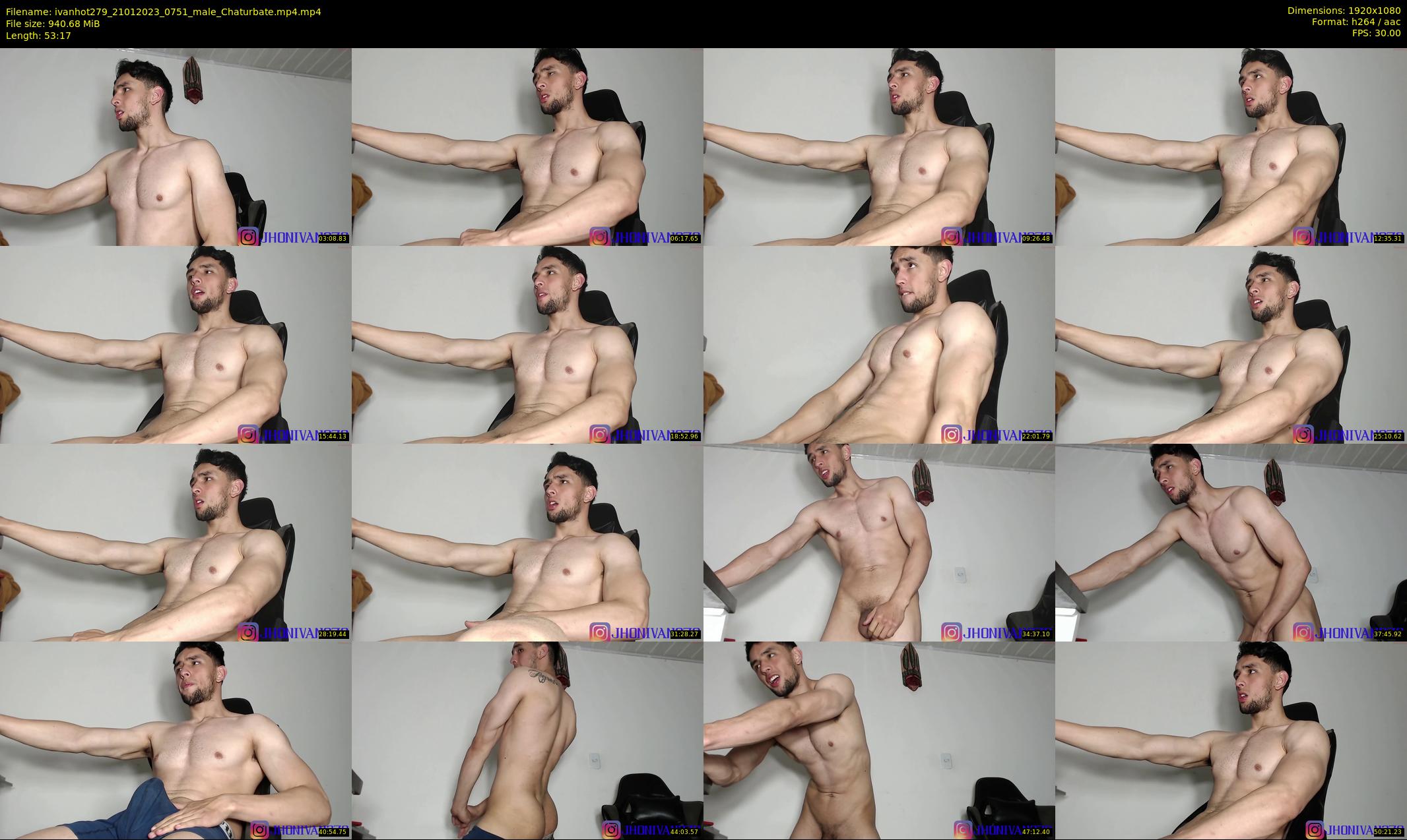 ivanhot279 — 54 minute Chaturbate male cam show recording, 1080p, Jan 21, 2023