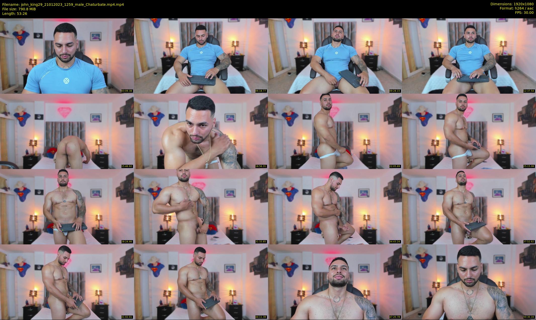 john_king29 — 54 minute Chaturbate male cam show recording, 1080p, Jan 21, 2023