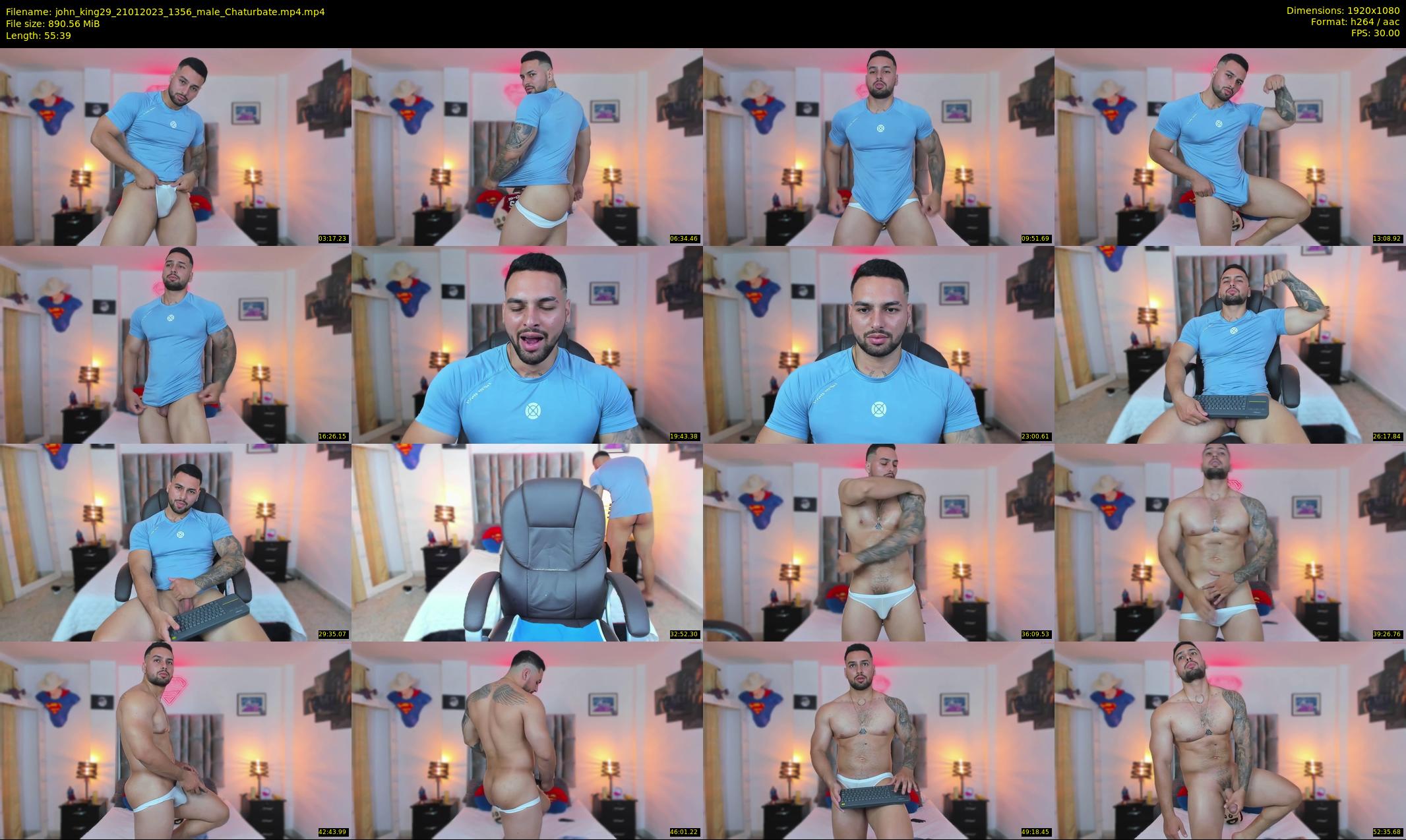 john_king29 — 56 minute Chaturbate male cam show recording, 1080p, Jan 21, 2023