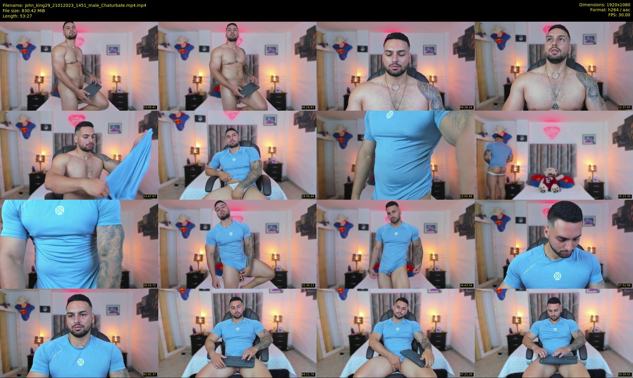 john_king29 — 54 minute Chaturbate male cam show recording, 1080p, Jan 21, 2023