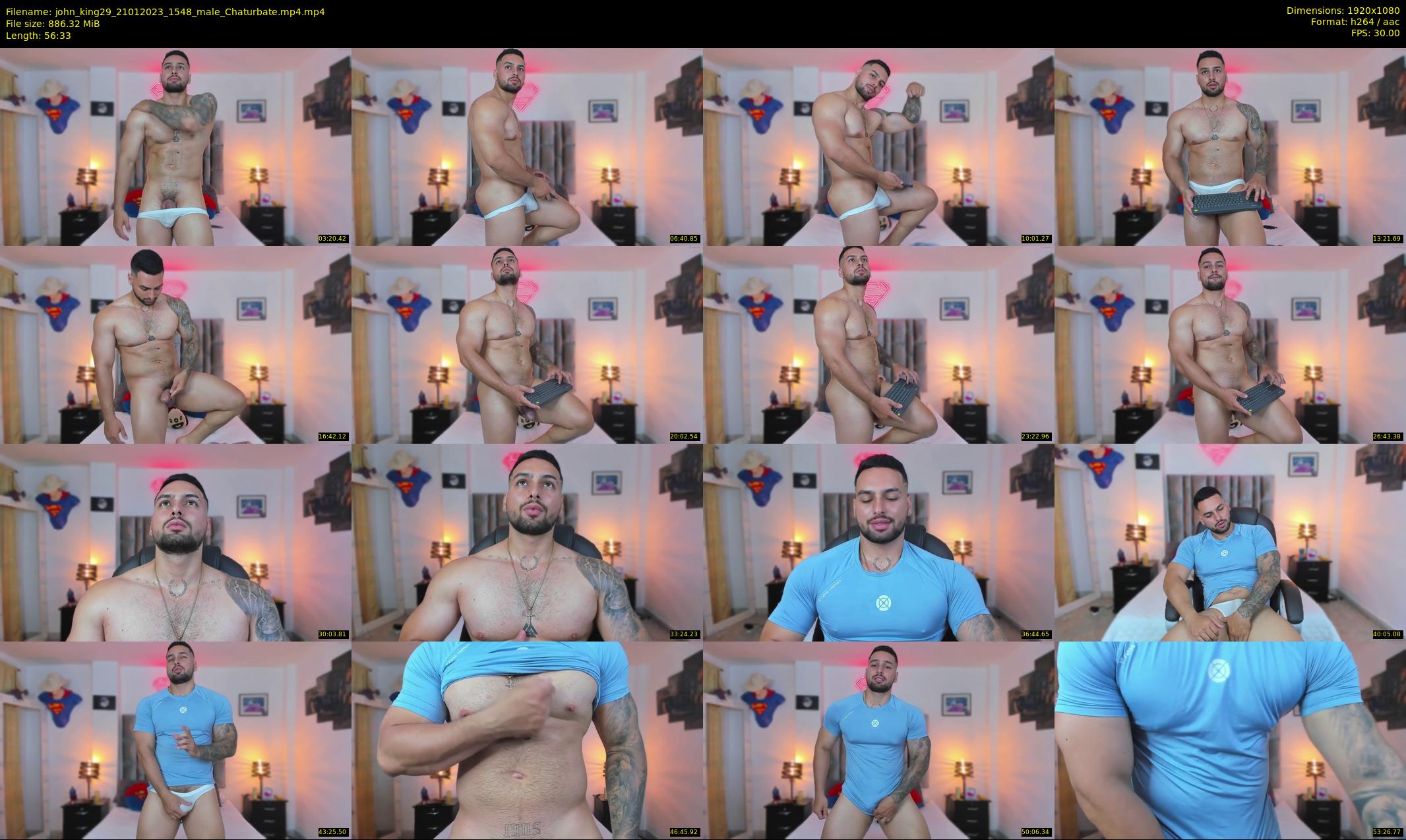 john_king29 — 57 minute Chaturbate male cam show recording, 1080p, Jan 21, 2023
