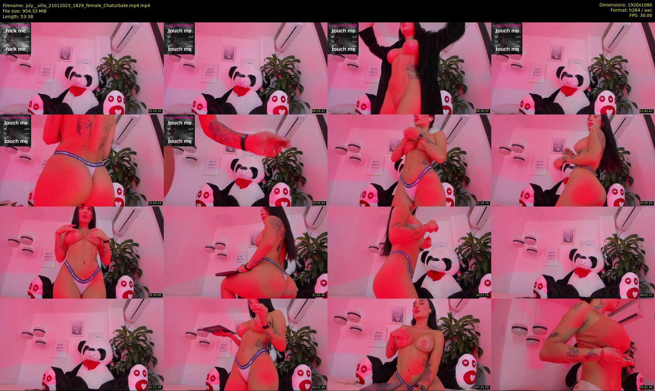 july__villa — 54 minute Chaturbate female cam show recording, 1080p, Jan 21, 2023