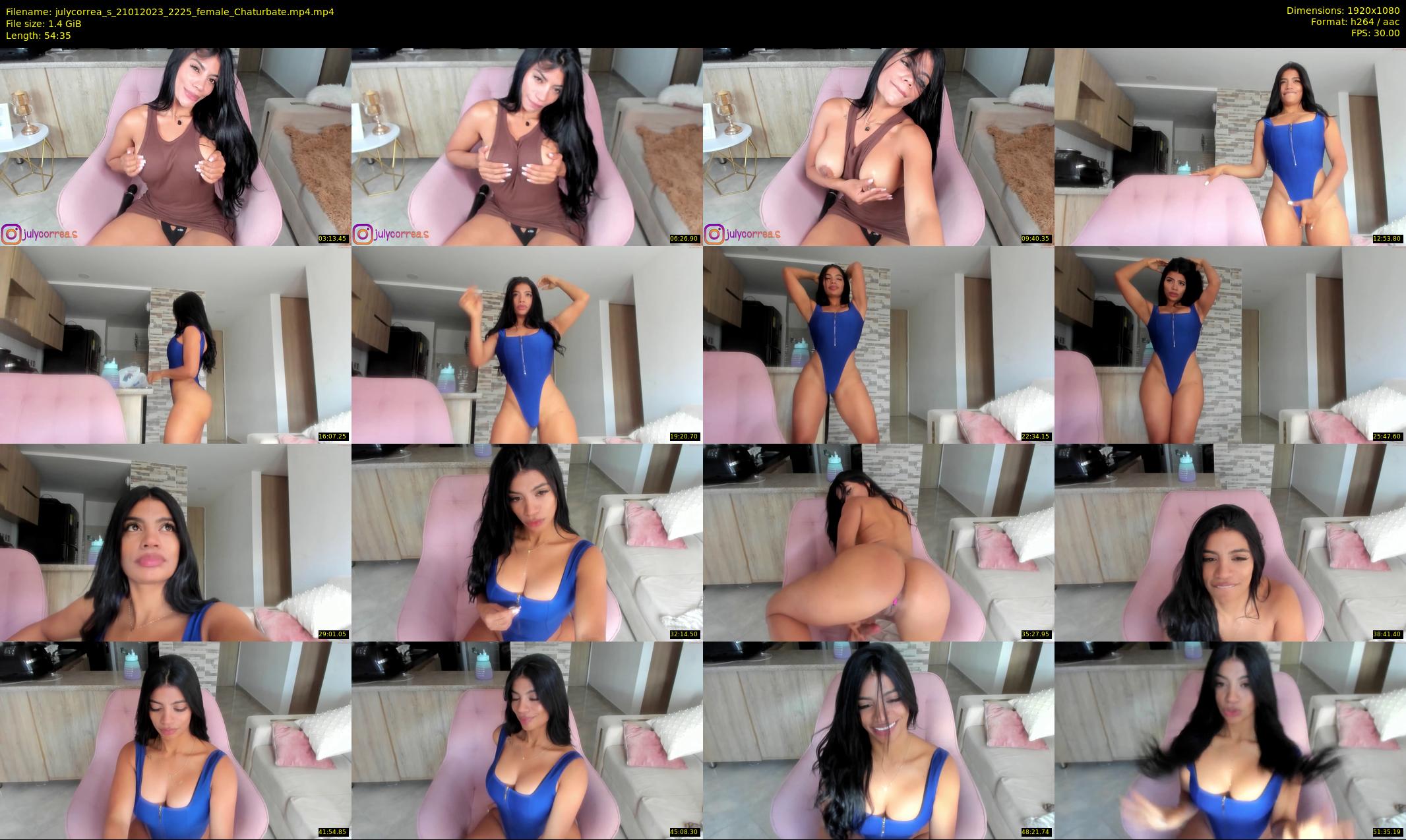 julycorrea_s — 55 minute Chaturbate female cam show recording, 1080p, Jan 21, 2023