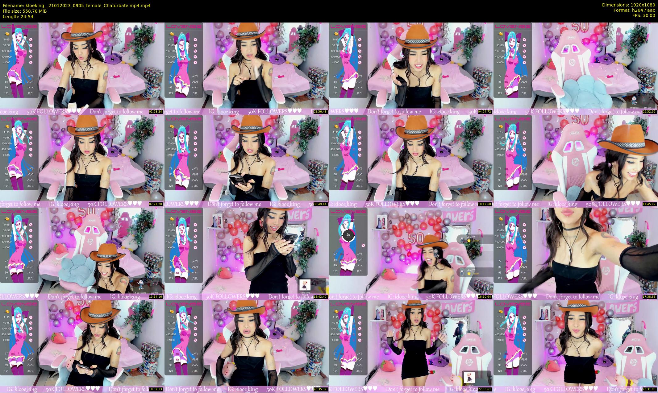 kloeking_ — 25 minute Chaturbate female cam show recording, 1080p, Jan 21, 2023