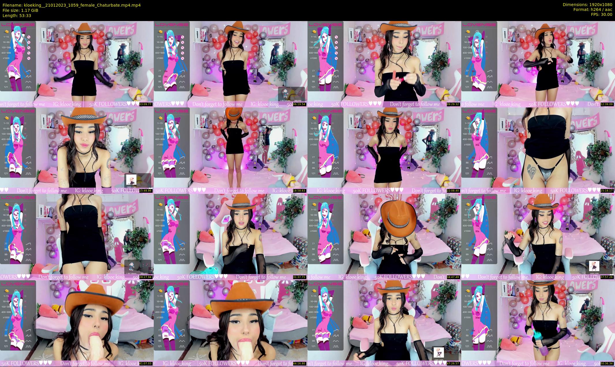 kloeking_ — 54 minute Chaturbate female cam show recording, 1080p, Jan 21, 2023
