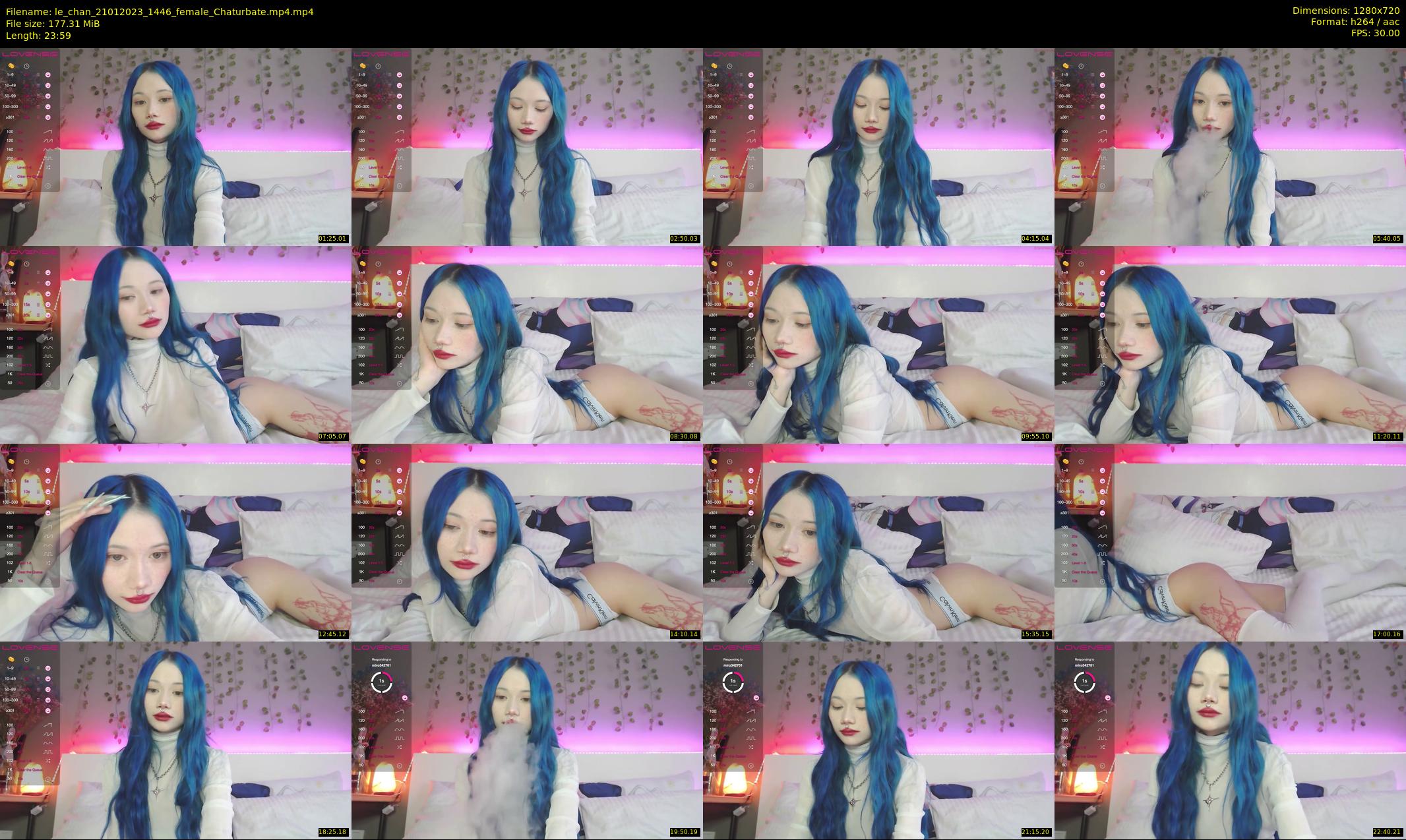 le_chan — 24 minute Chaturbate female cam show recording, 720p, Jan 21, 2023