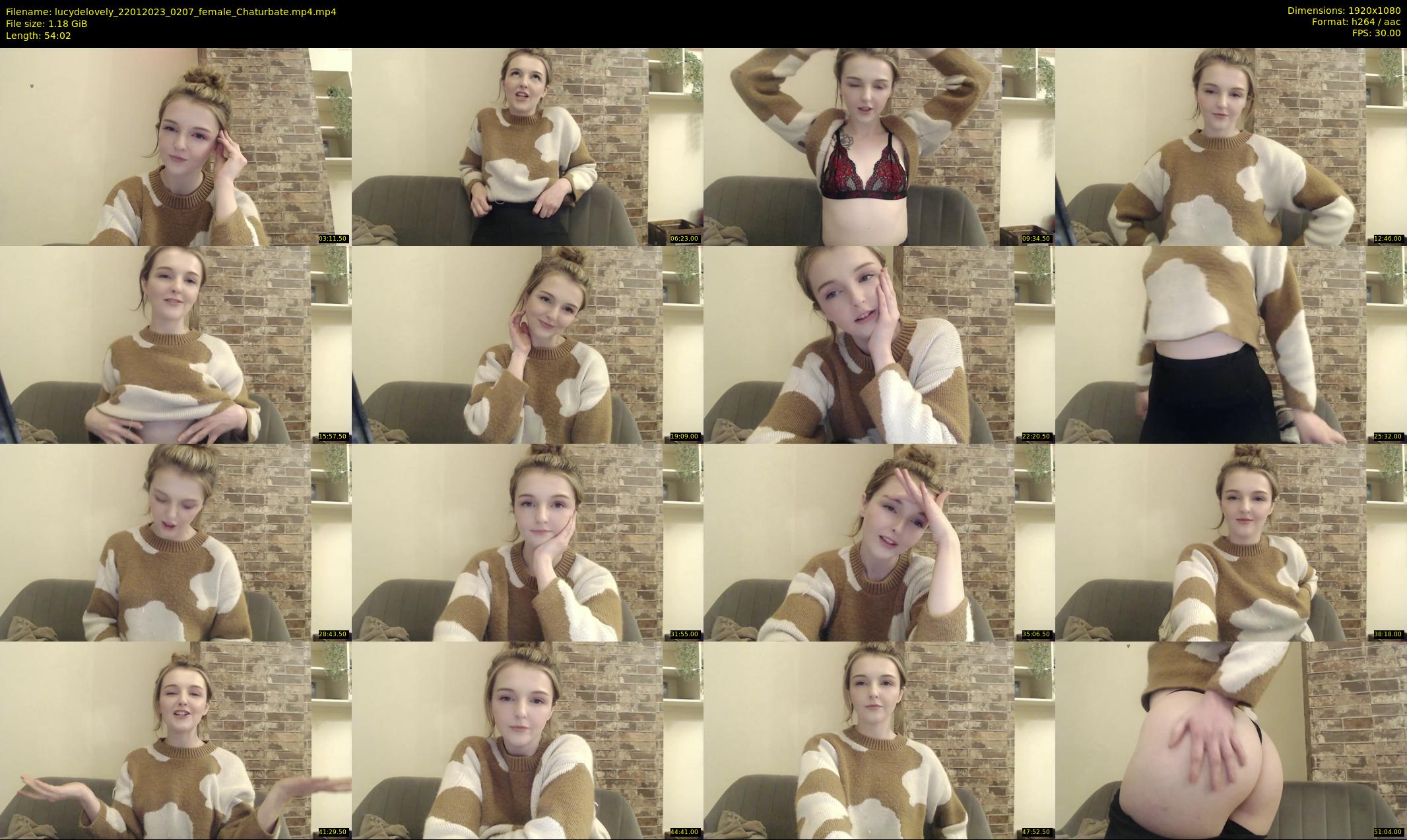 lucydelovely — 55 minute Chaturbate female cam show recording, 1080p, Jan 22, 2023