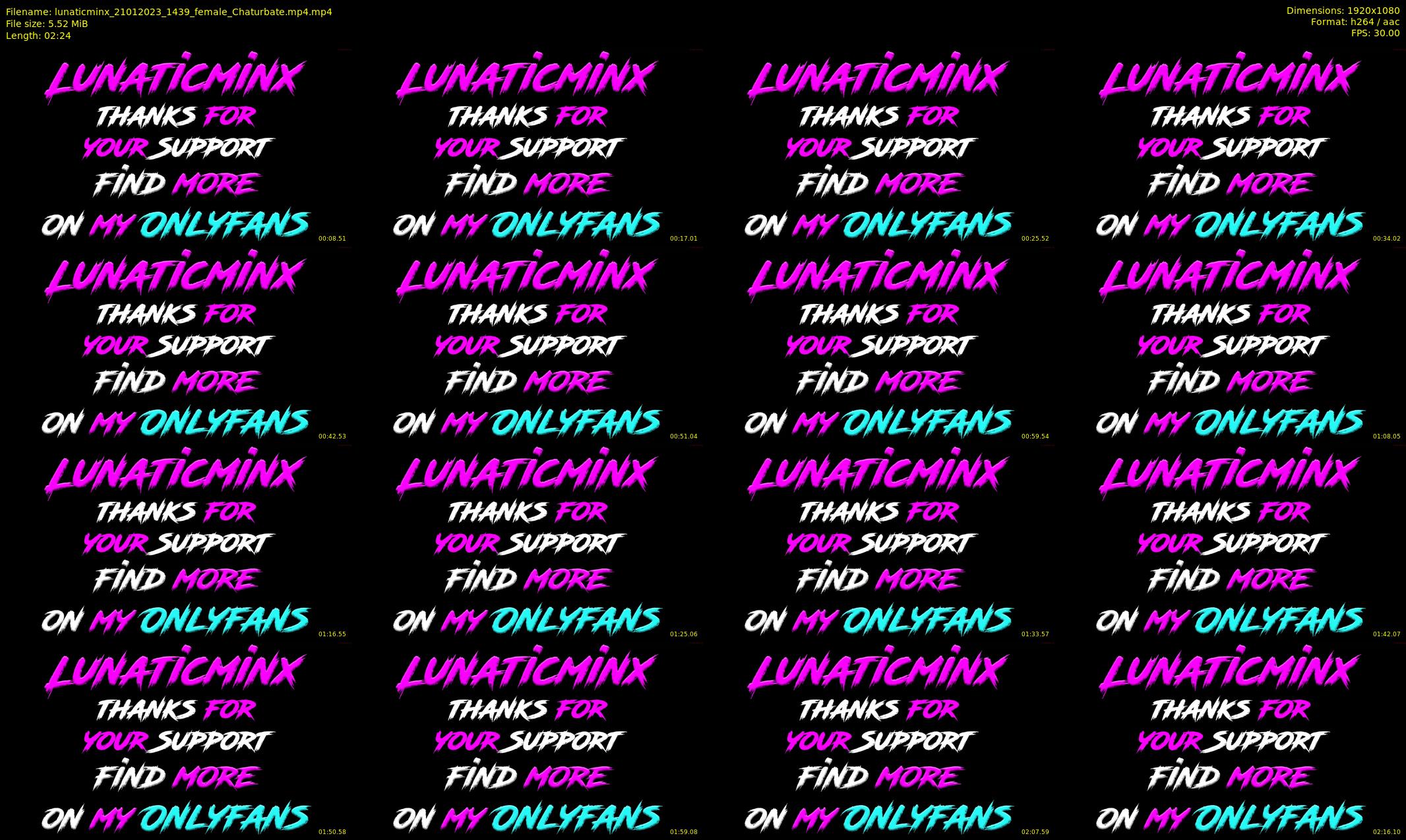 lunaticminx — 3 minute Chaturbate female cam show recording, 1080p, Jan 21, 2023