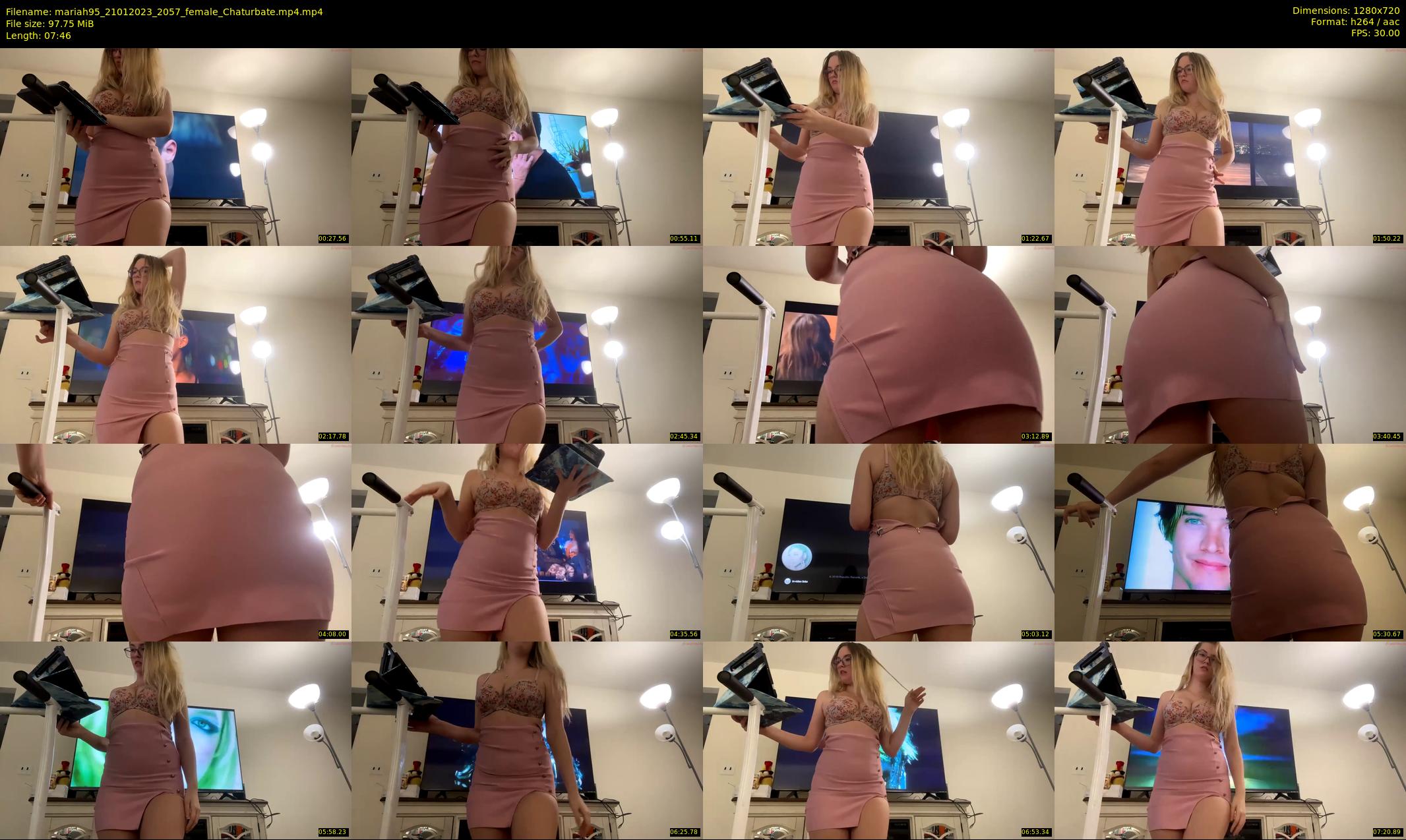 mariah95 — 8 minute Chaturbate female cam show recording, 720p, Jan 21, 2023
