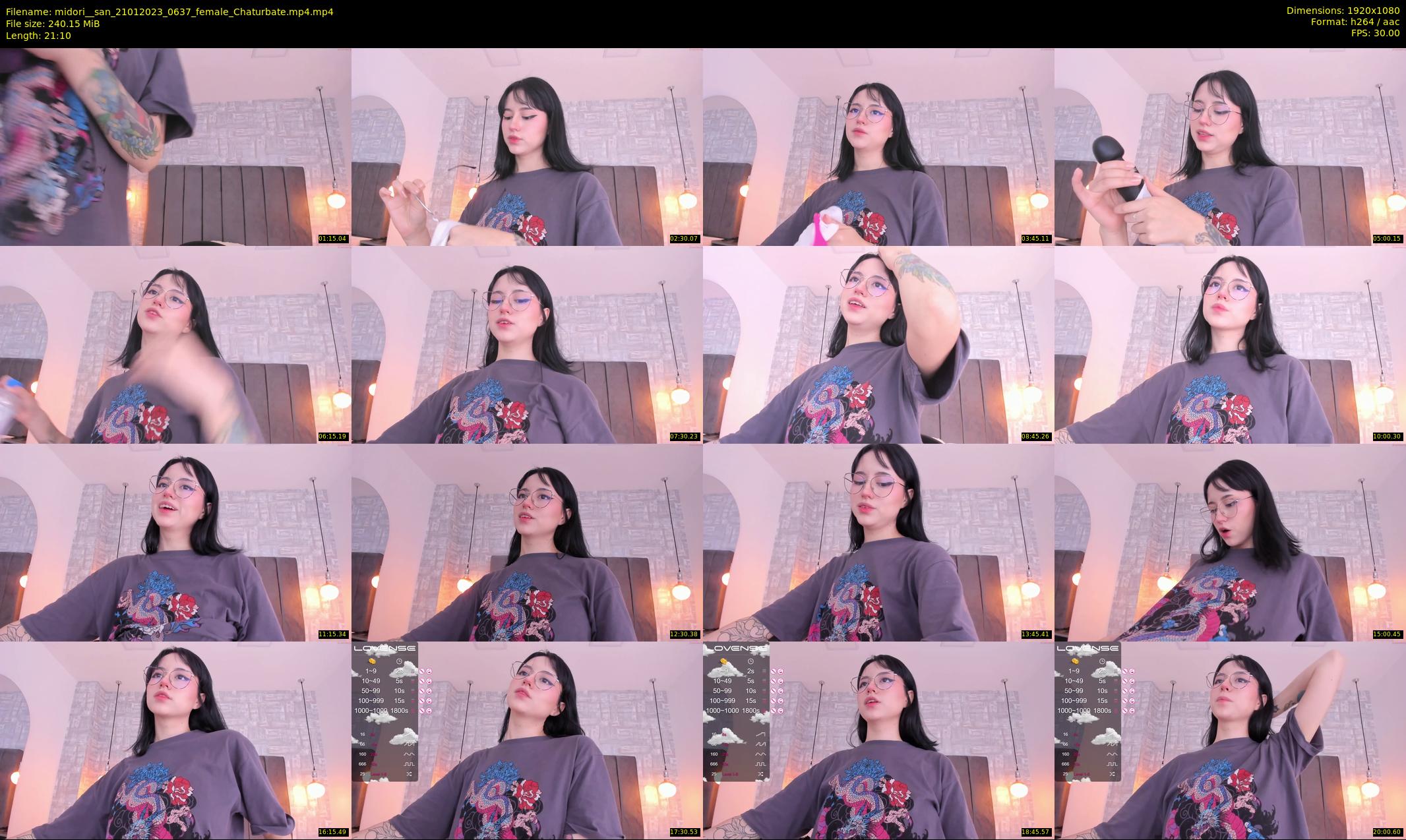 midori__san — 22 minute Chaturbate female cam show recording, 1080p, Jan 21, 2023