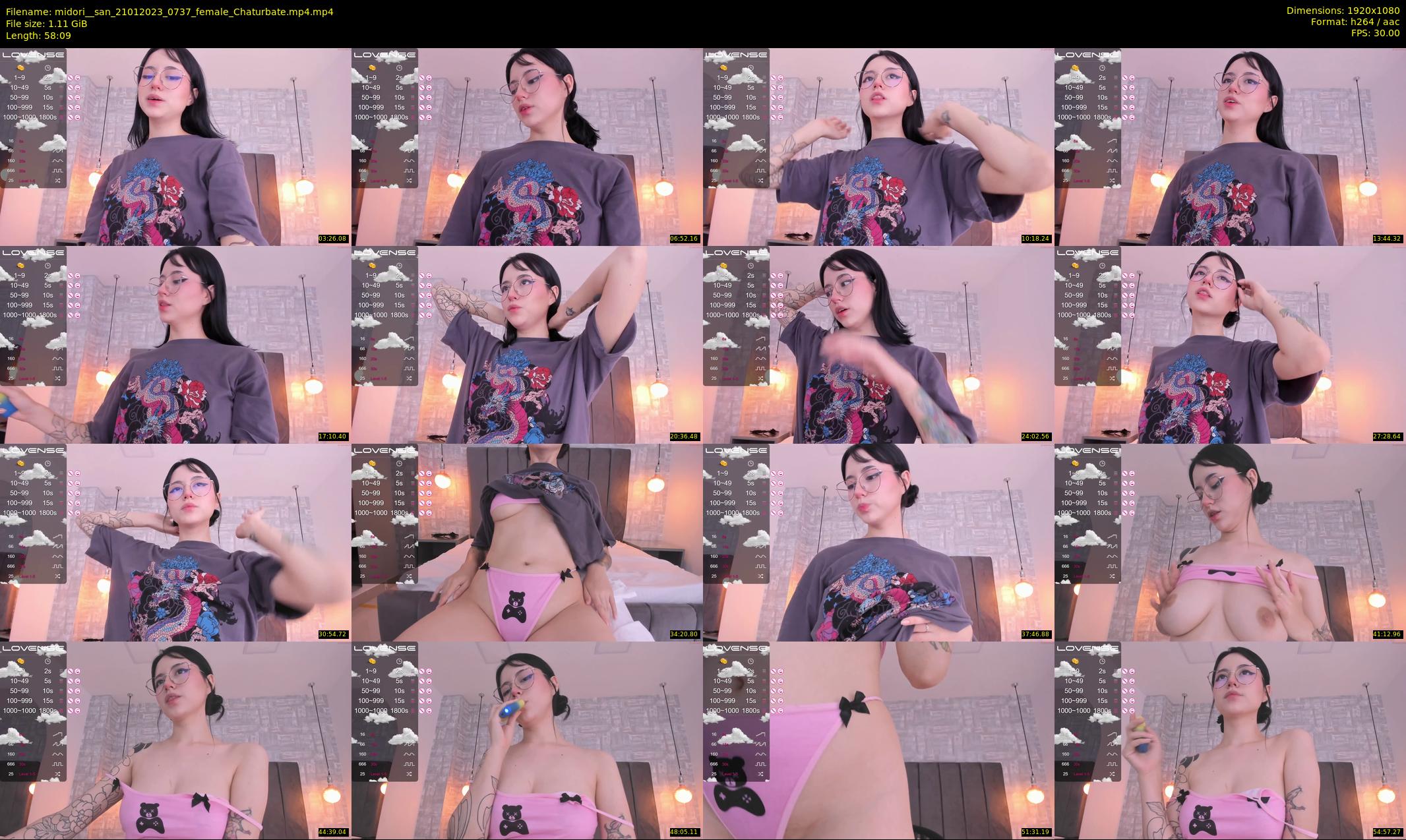 midori__san — 59 minute Chaturbate female cam show recording, 1080p, Jan 21, 2023