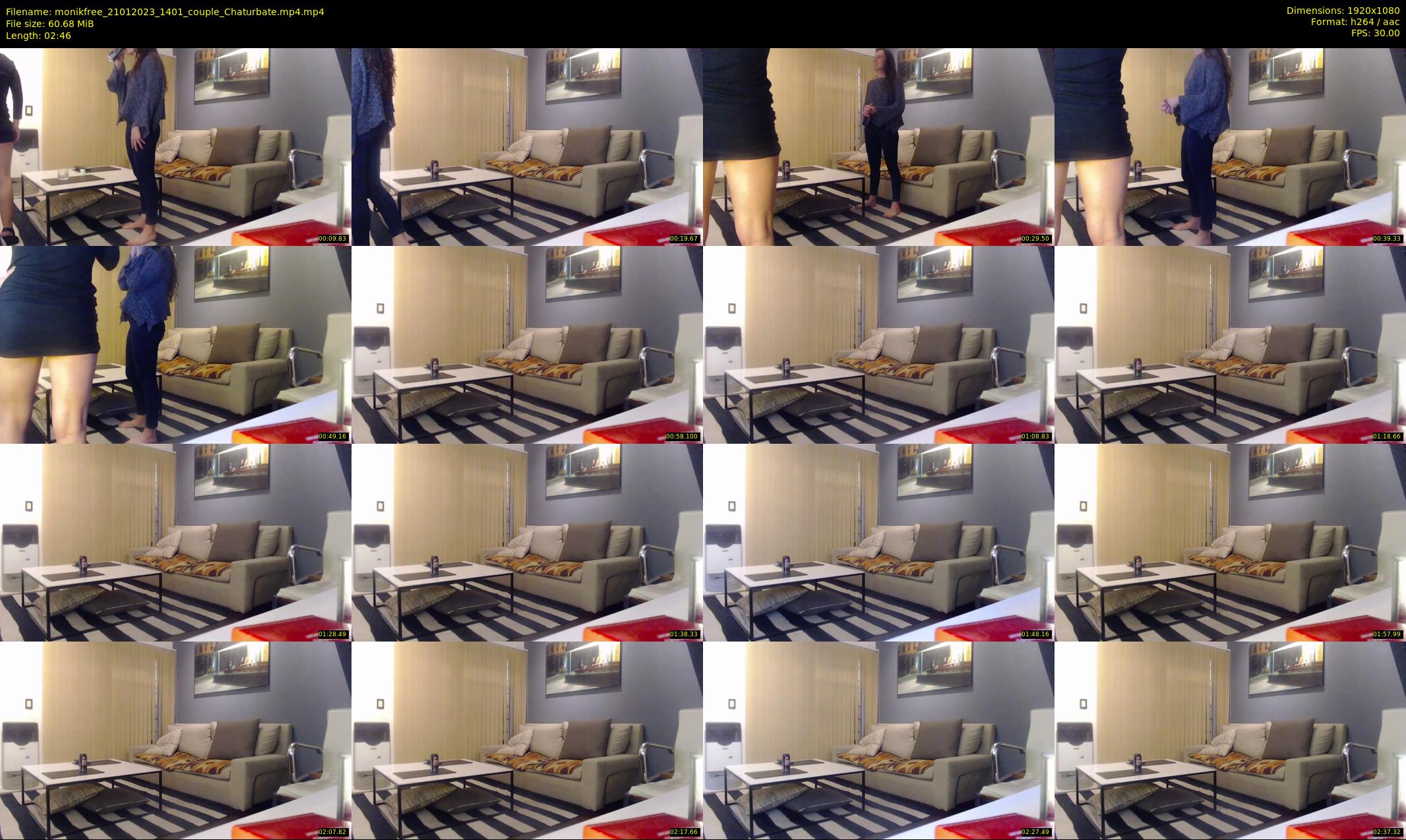 monikfree — 3 minute Chaturbate couple cam show recording, 1080p, Jan 21, 2023