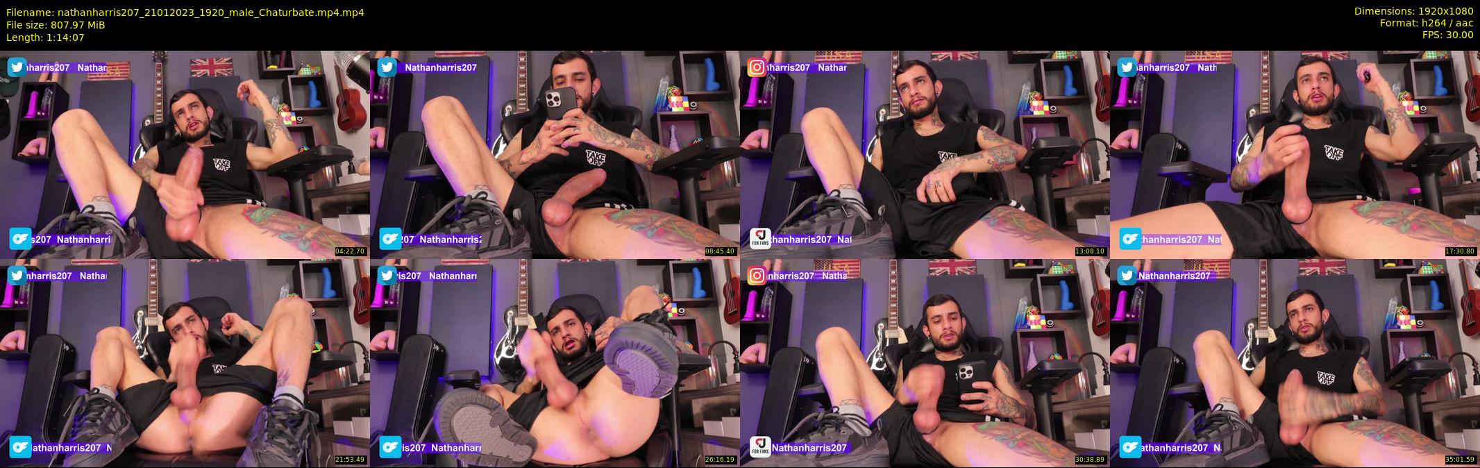 nathanharris207 — 75 minute Chaturbate male cam show recording, 1080p, Jan 21, 2023