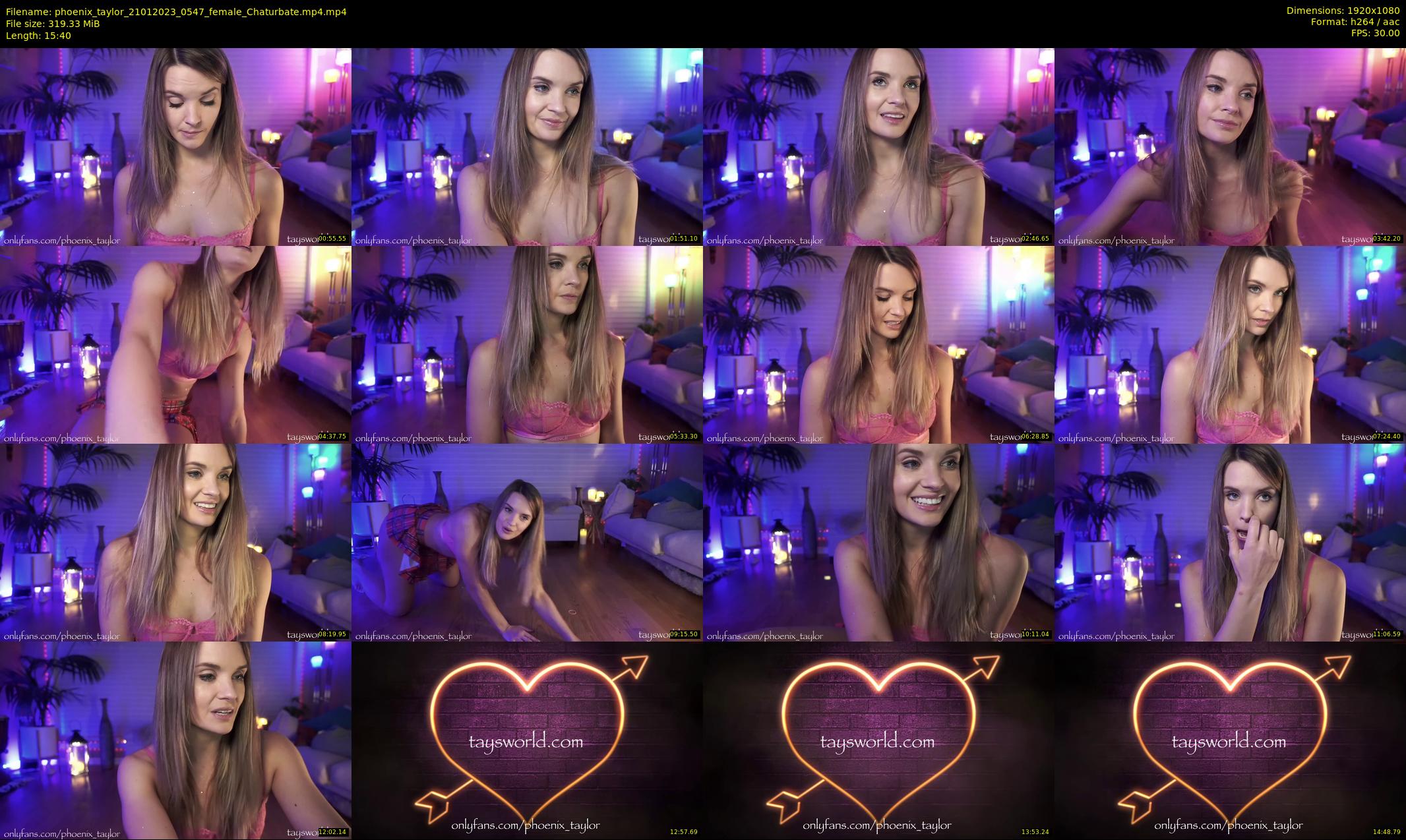 phoenix_taylor — 16 minute Chaturbate female cam show recording, 1080p, Jan 21, 2023
