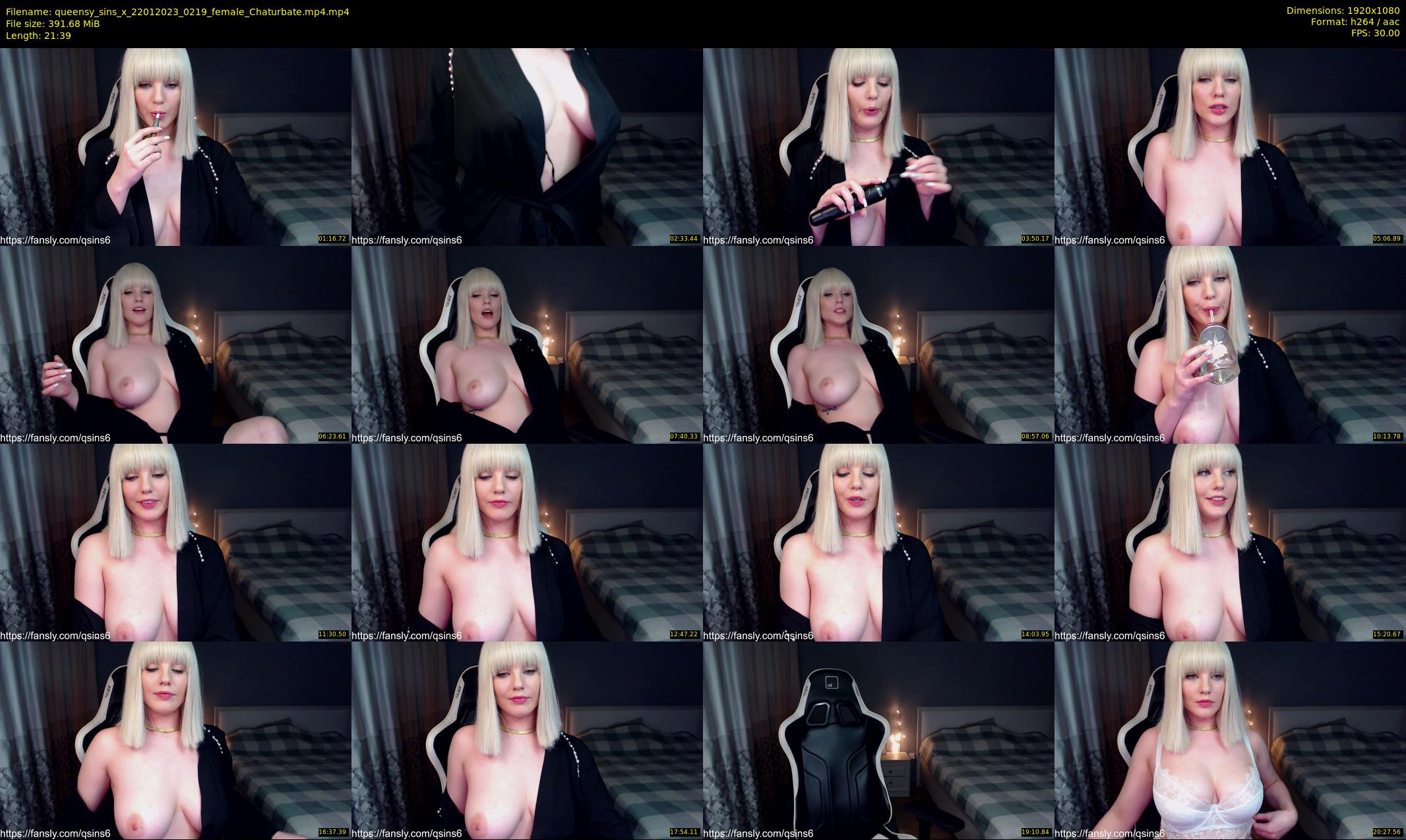 queensy_sins_x — 22 minute Chaturbate female cam show recording, 1080p, Jan 22, 2023